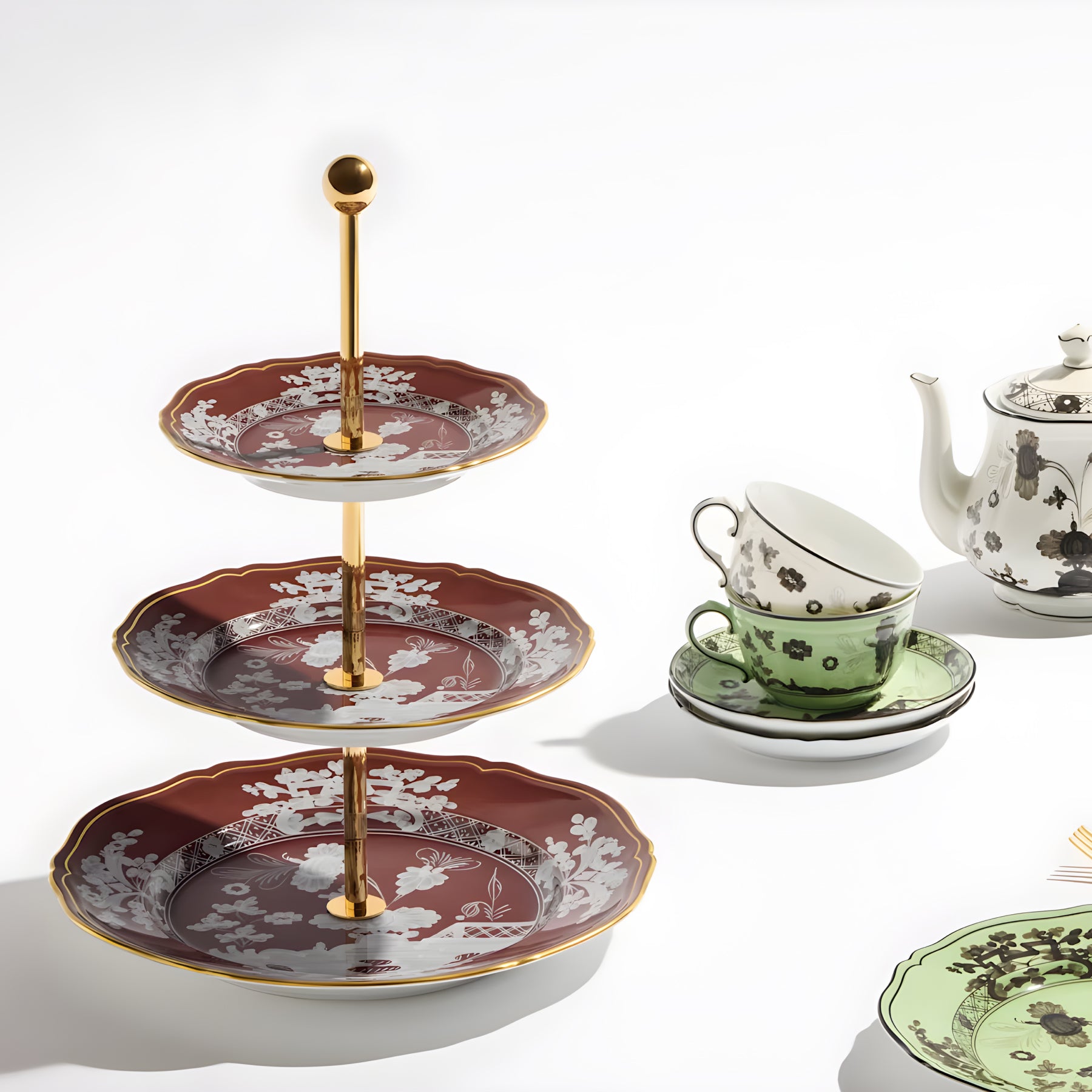 Oriente Italiano Castagna 3-Tier Serving Stand