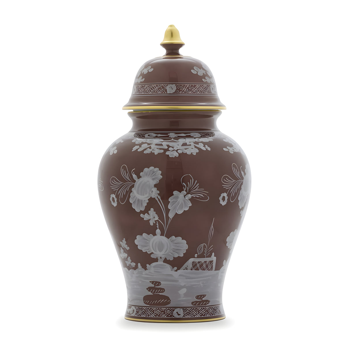 Oriente Italiano Castagna Large Potiche Vase