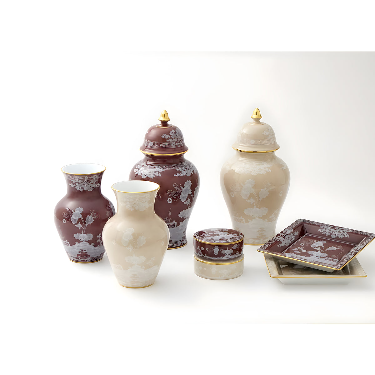 Oriente Italiano Meringa Large Potiche Vase