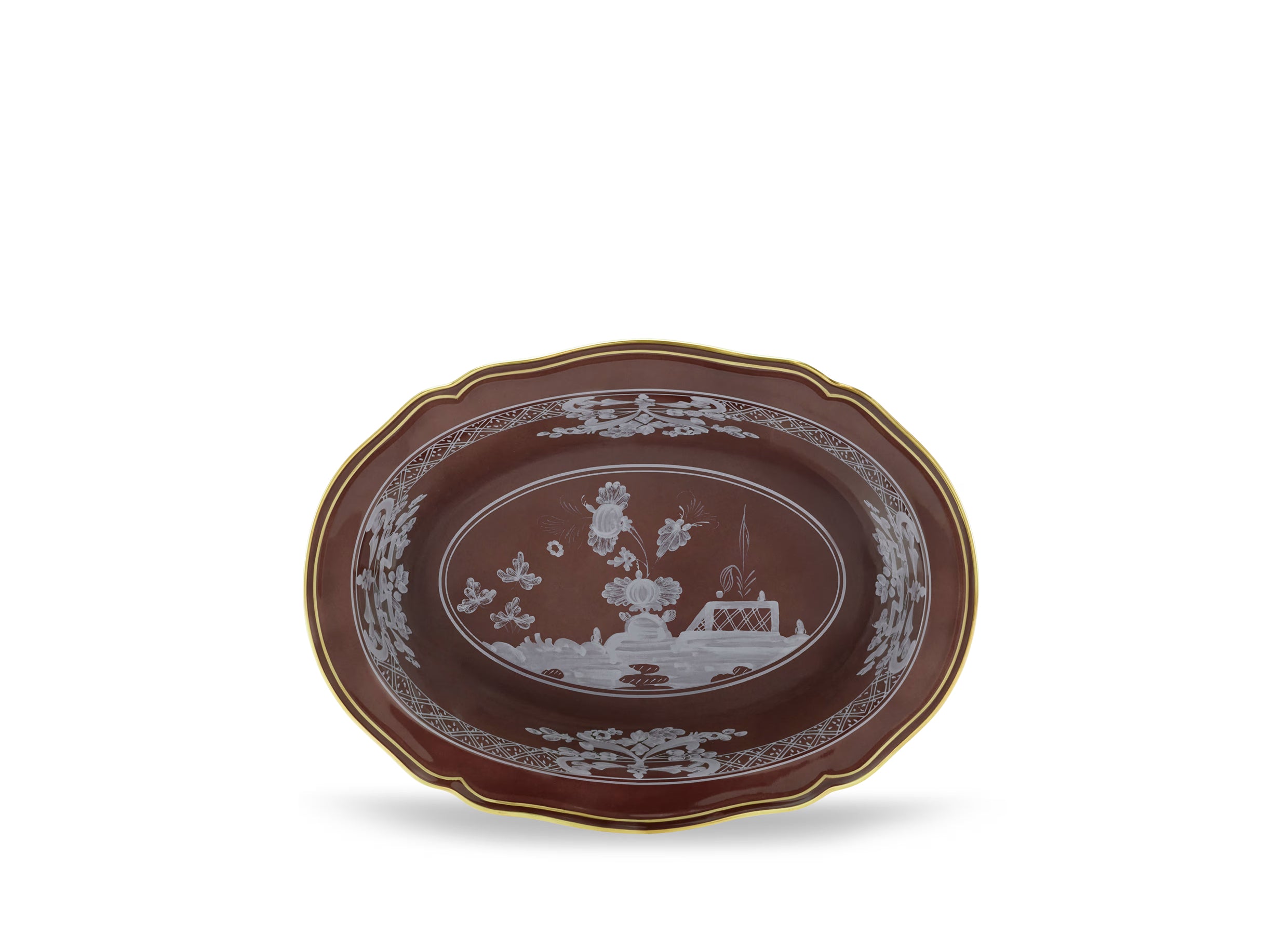 Oriente Italiano Castagna Oval Bowl