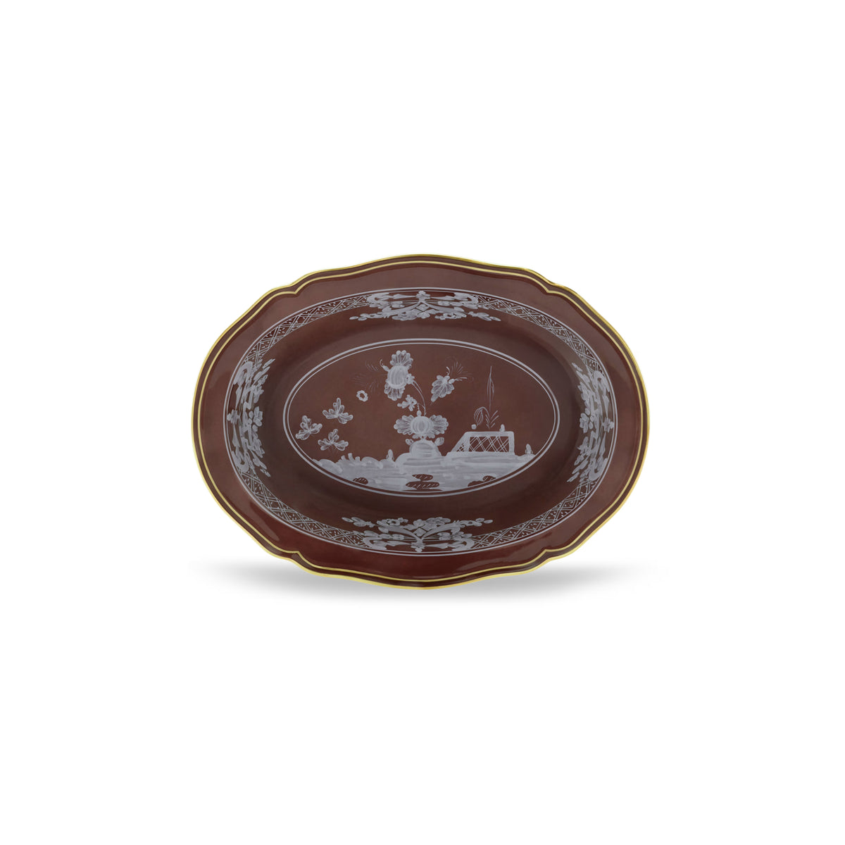 Oriente Italiano Castagna Oval Bowl