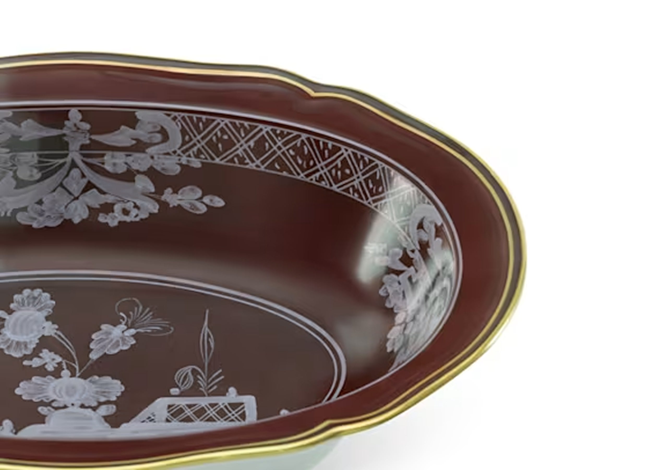 Oriente Italiano Castagna Oval Bowl