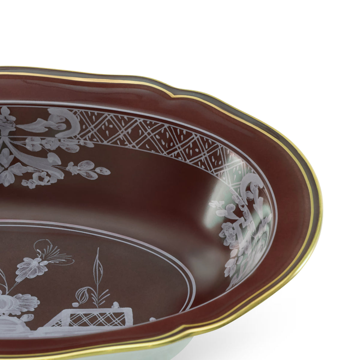 Oriente Italiano Castagna Oval Bowl