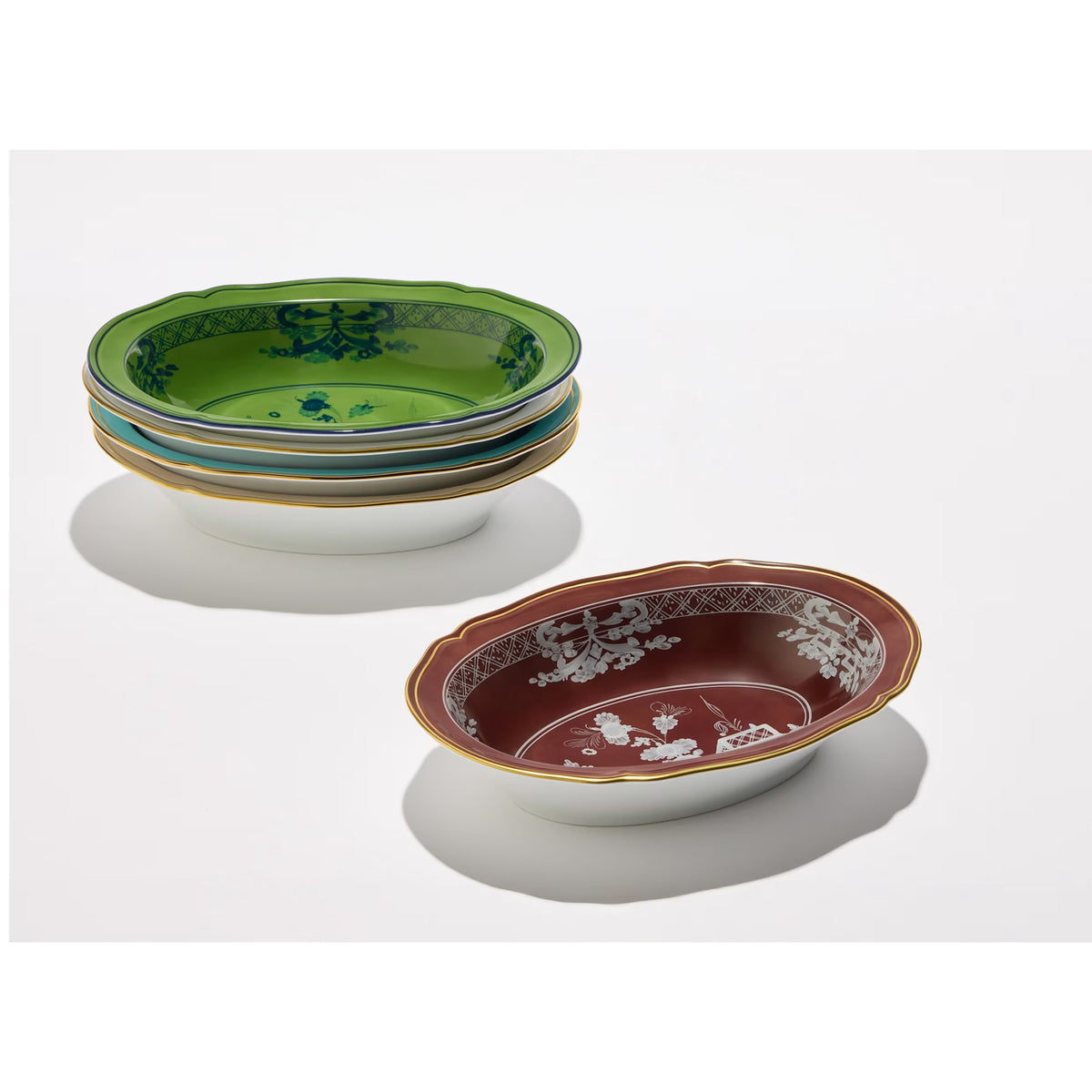 Oriente Italiano Castagna Oval Bowl