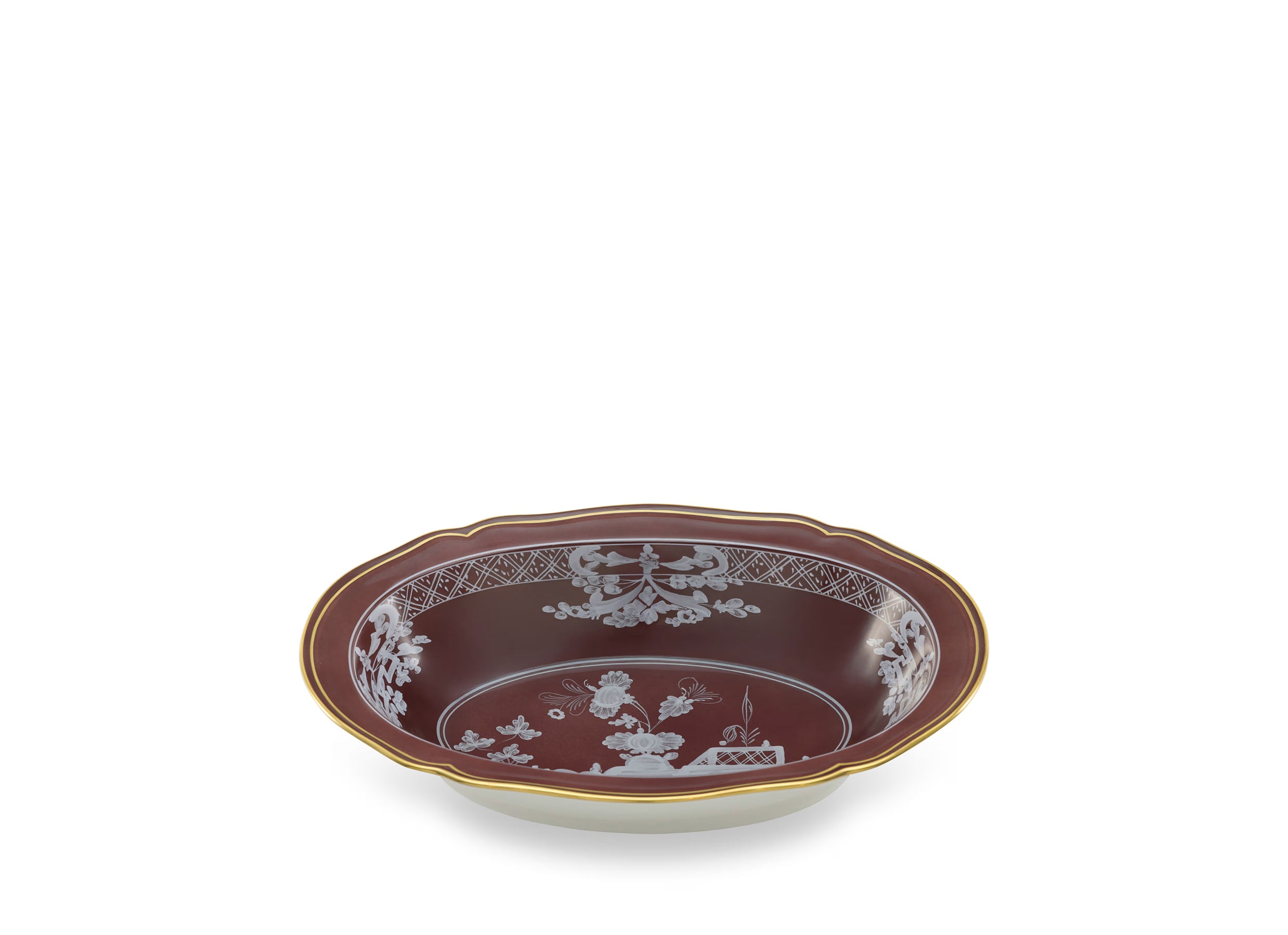 Oriente Italiano Castagna Oval Bowl