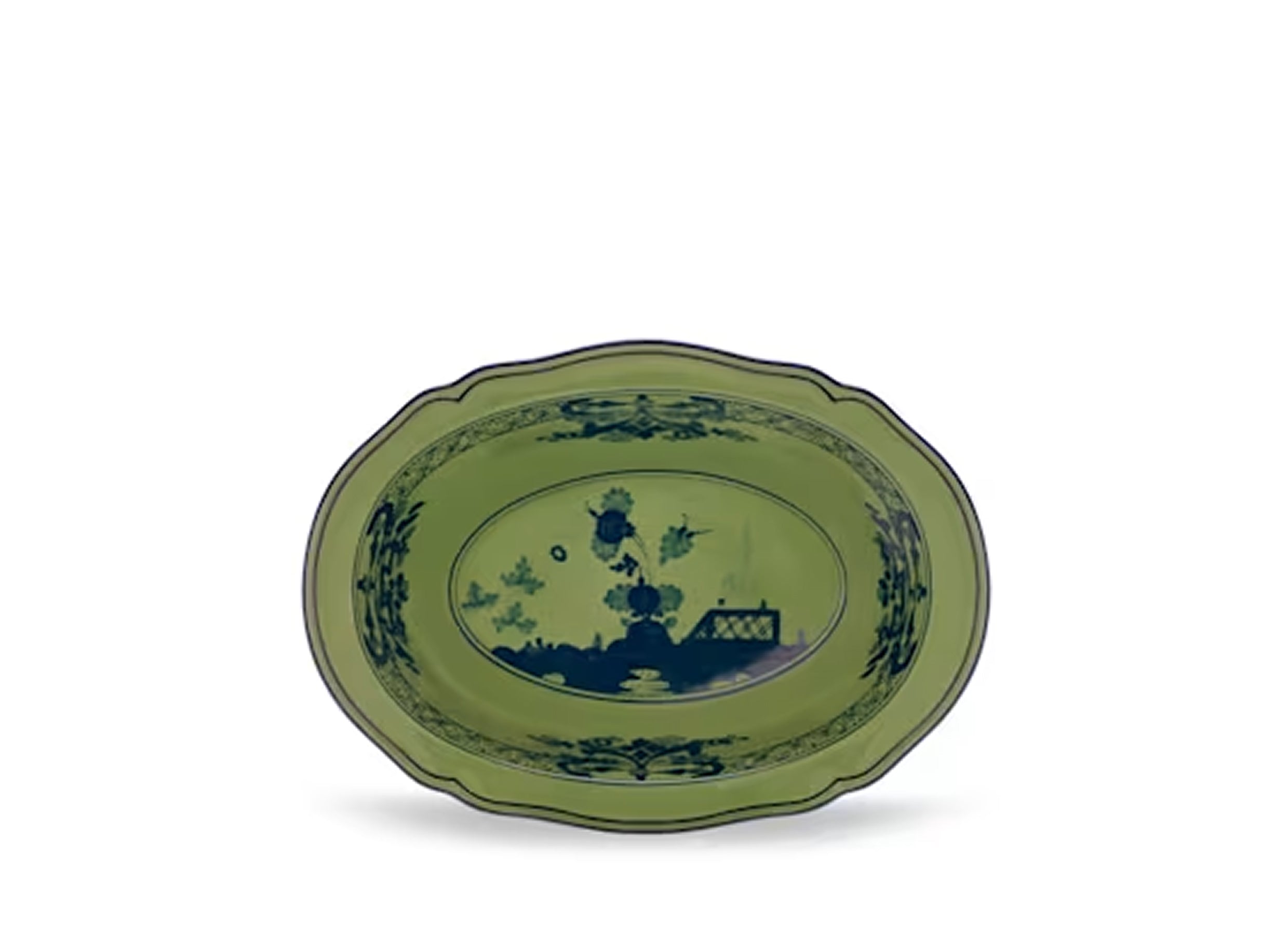 Oriente Italiano Malachite Oval Bowl