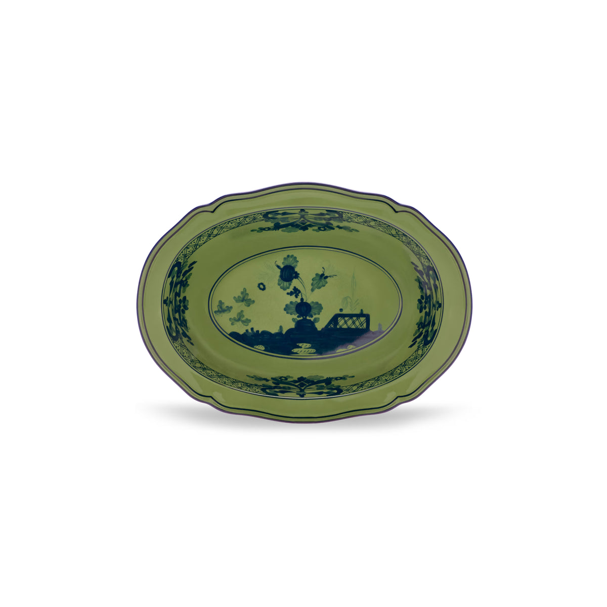 Oriente Italiano Malachite Oval Bowl