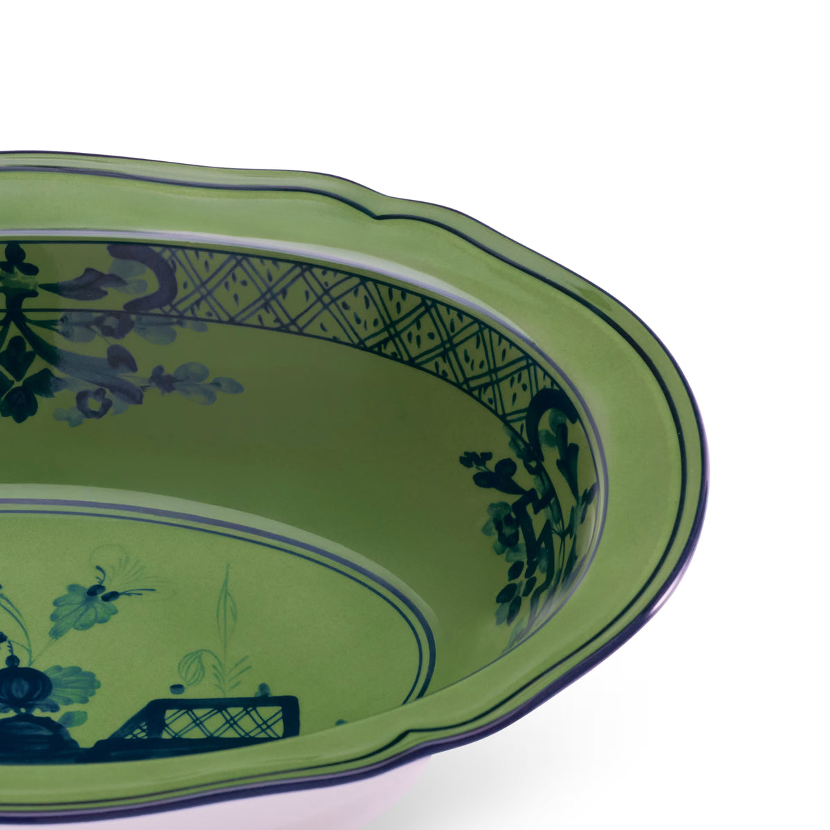 Oriente Italiano Malachite Oval Bowl