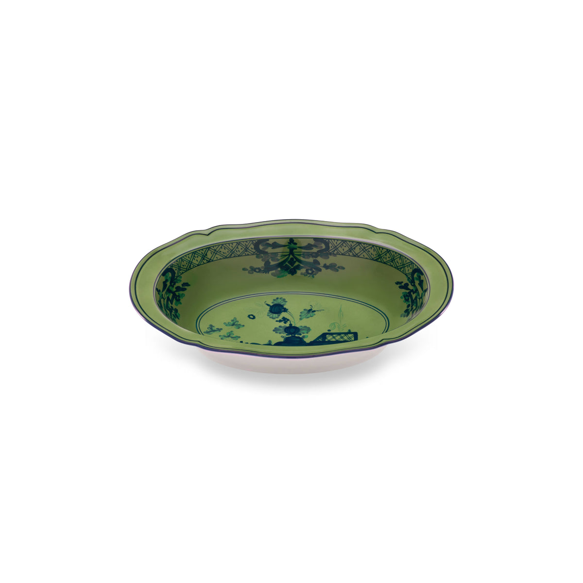 Oriente Italiano Malachite Oval Bowl
