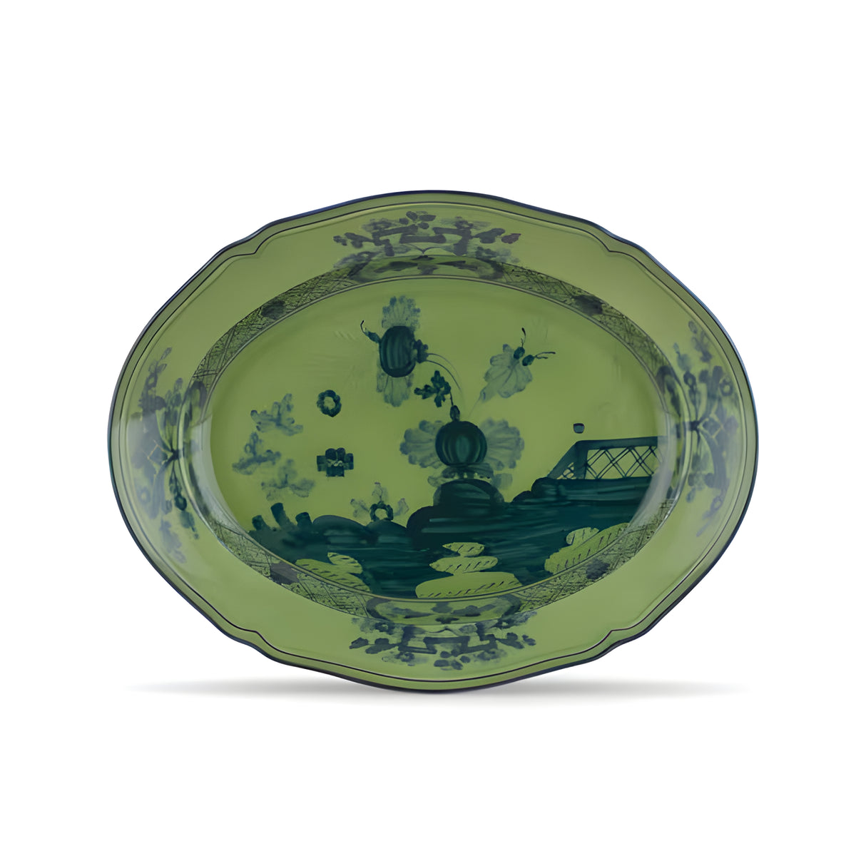 Oriente Italiano Malachite Oval Platter