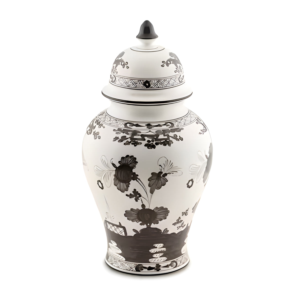 Oriente Italiano Albus Large Potiche Vase