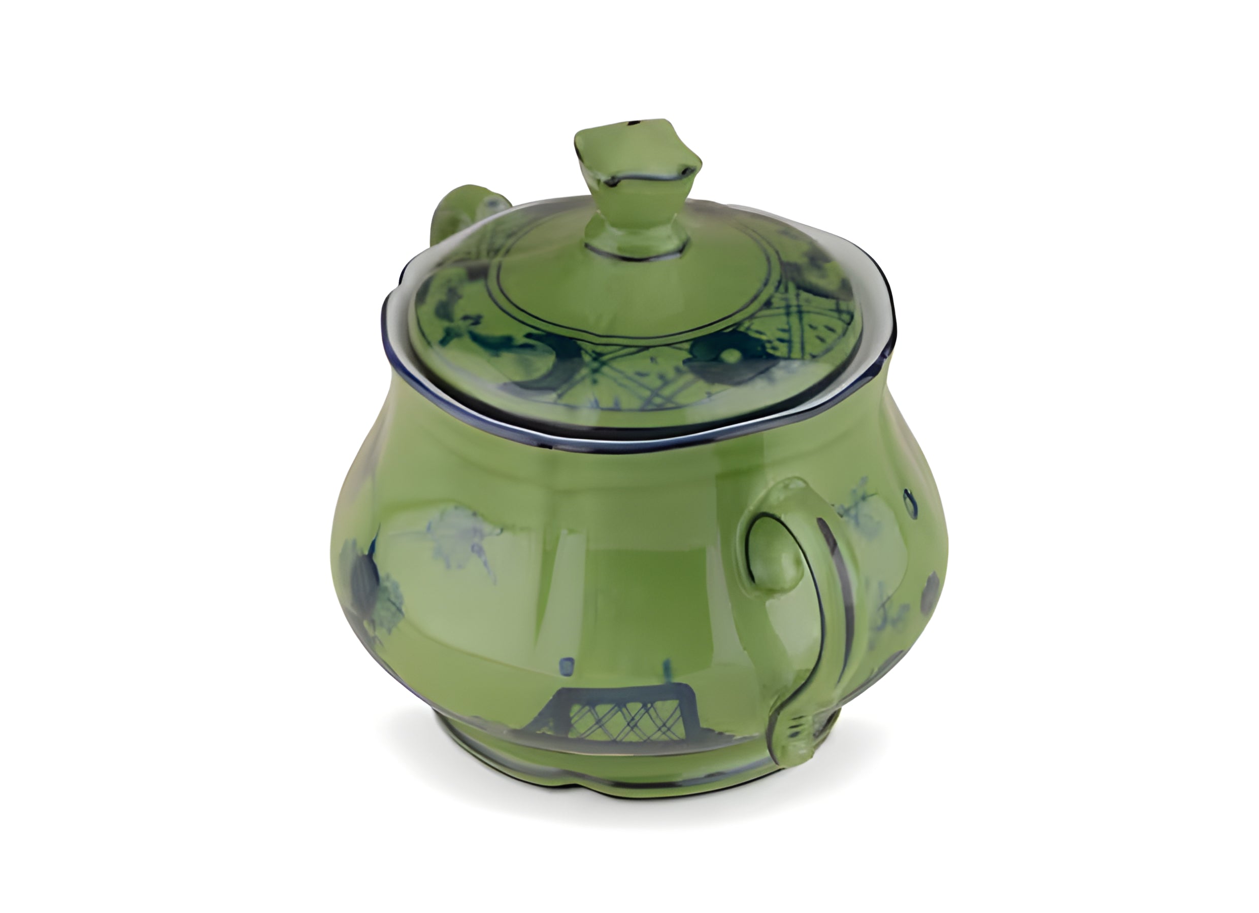 Oriente Italiano Malachite Sugar Bowl