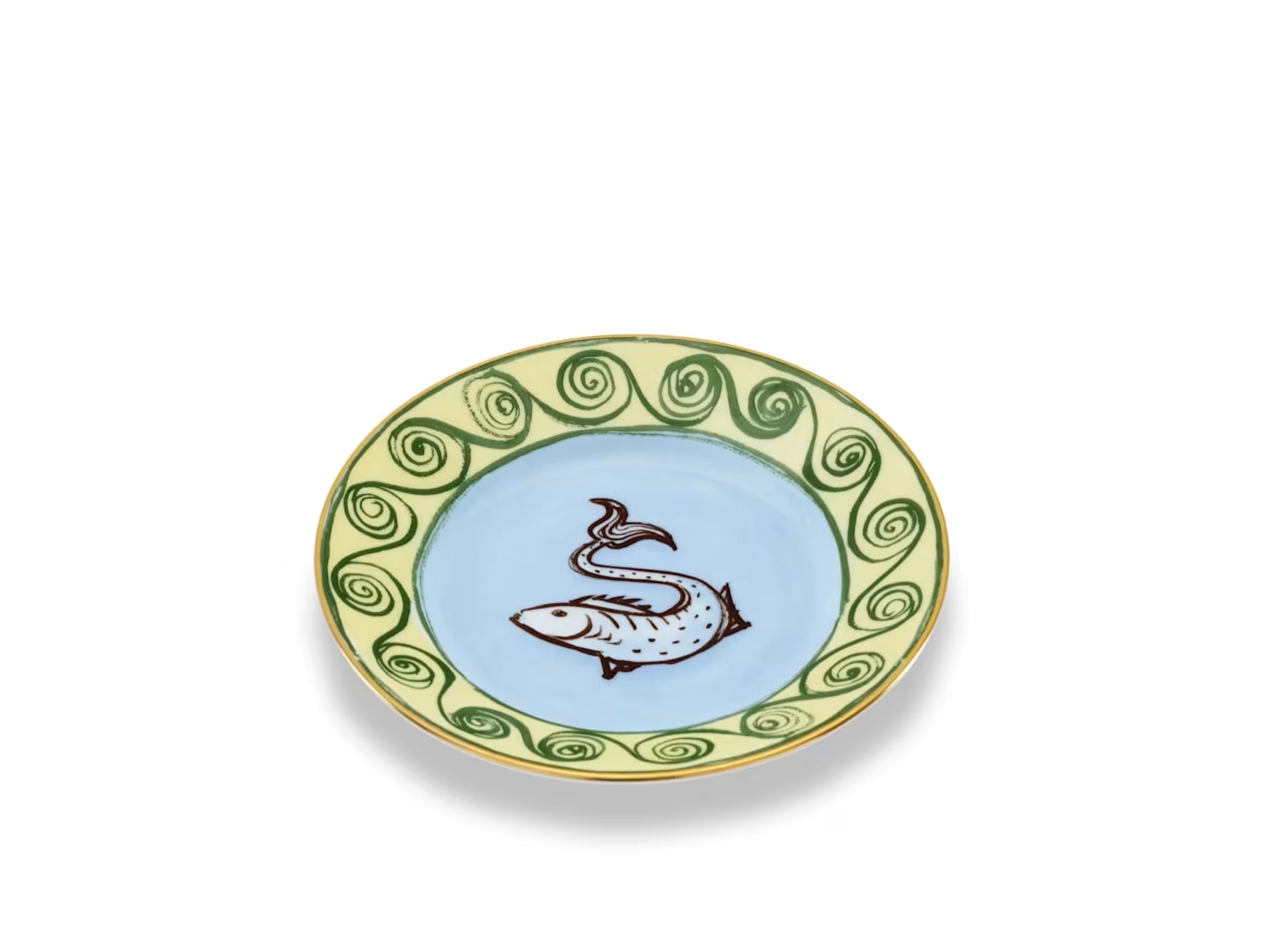 Il Viaggio di Nettuno Bread Plate Sky Blue