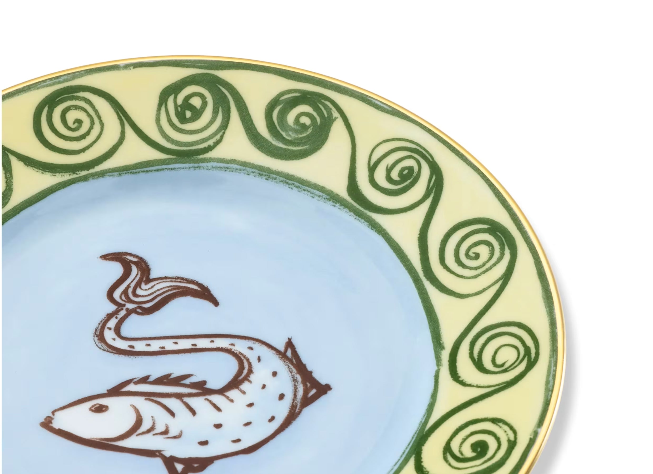 Il Viaggio di Nettuno Bread Plate Sky Blue