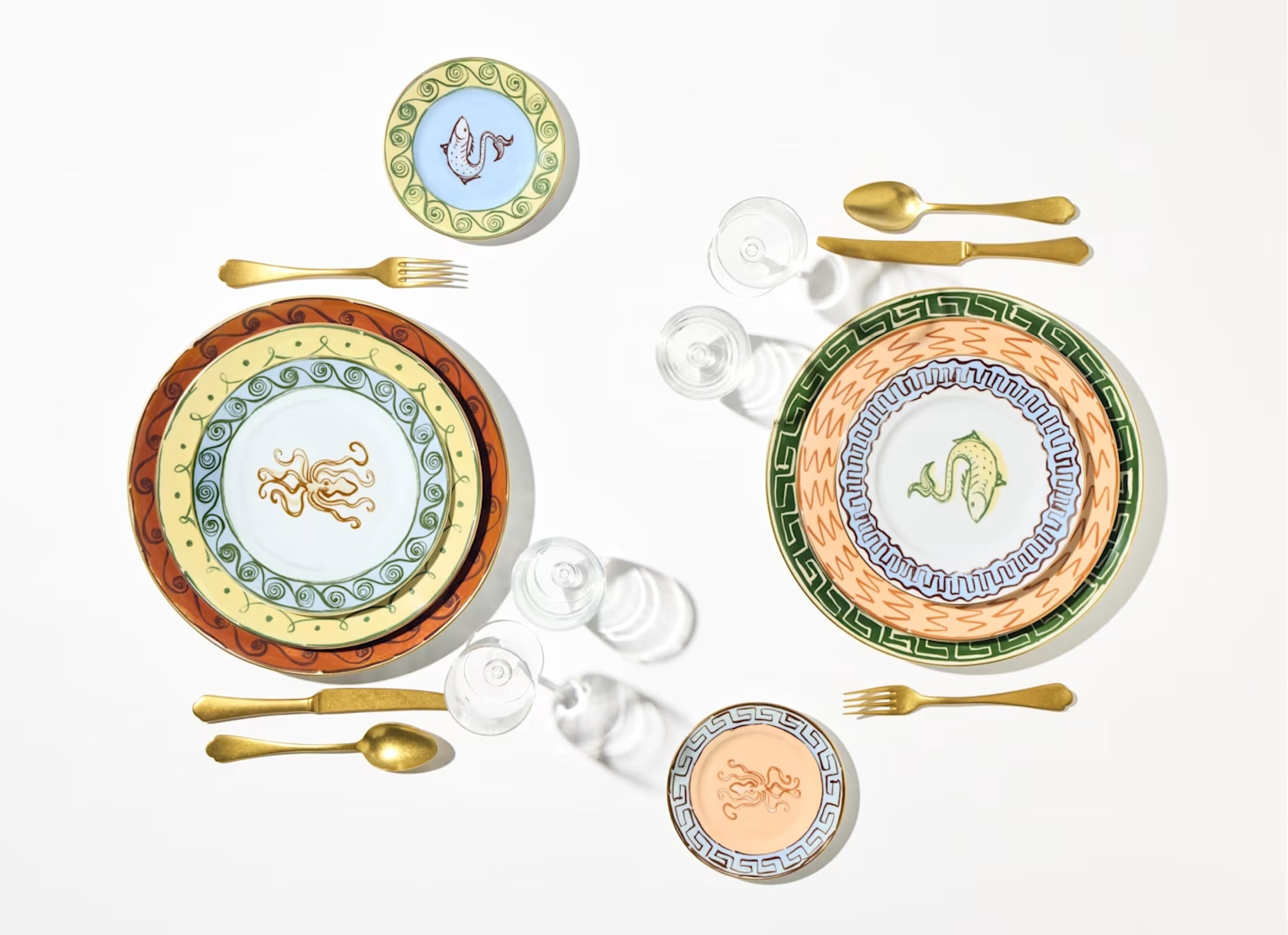 Il Viaggio di Nettuno Bread Plate Sky Blue