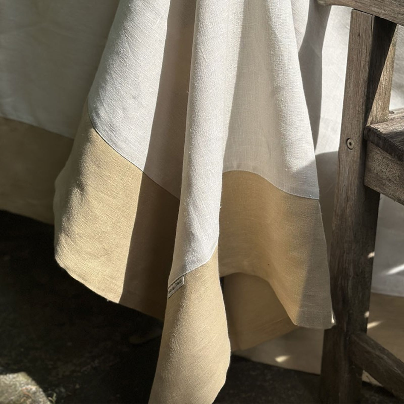 Bauhaus Linen Tablecloth - Sale Marino/Zenzero