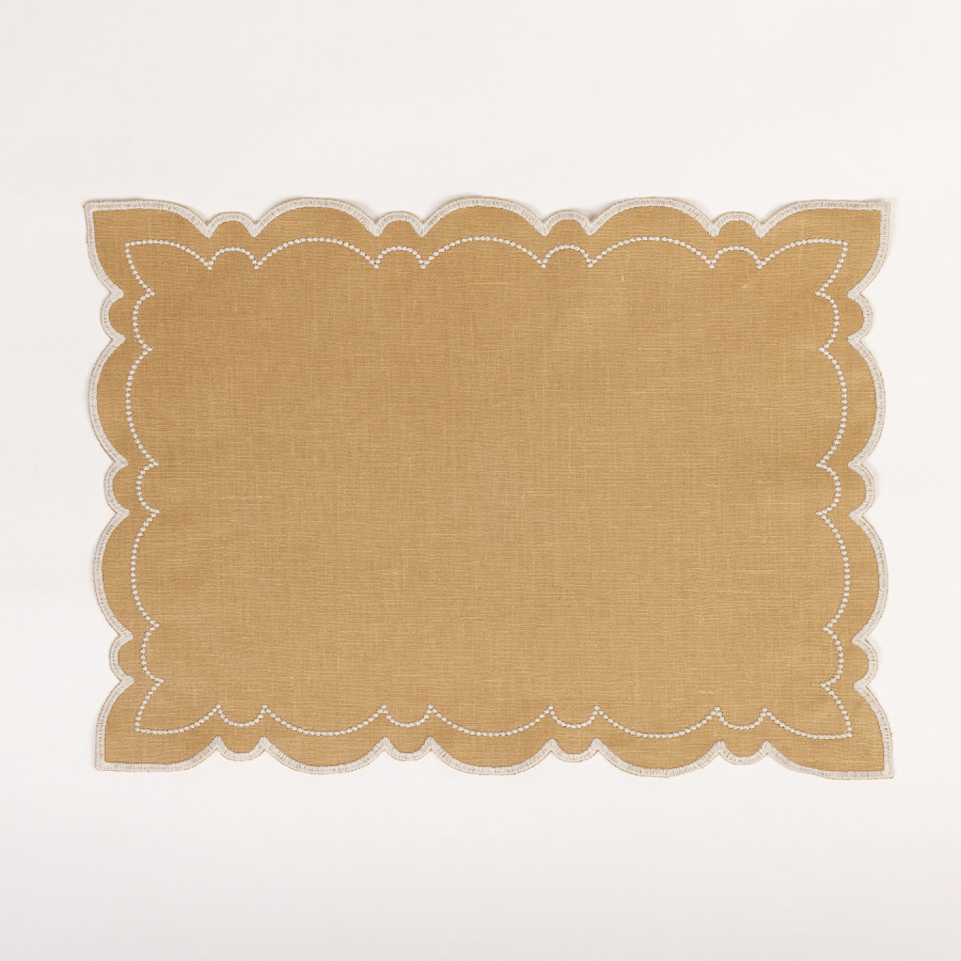 Letizia Linen Placemat - Zenzero/Sale Marino