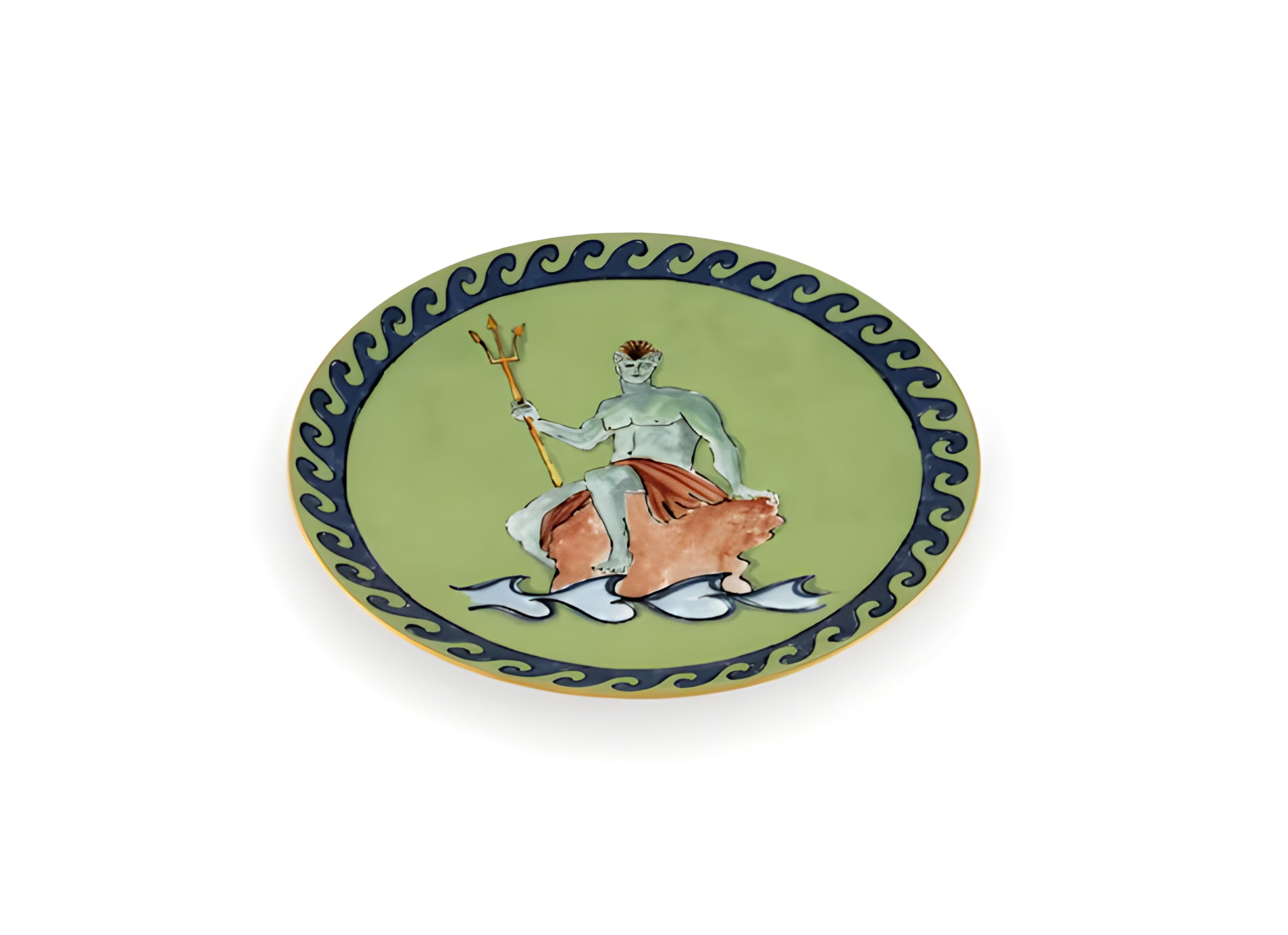 Il Viaggio di Nettuno Centerpiece and Charger Plate Moss Green