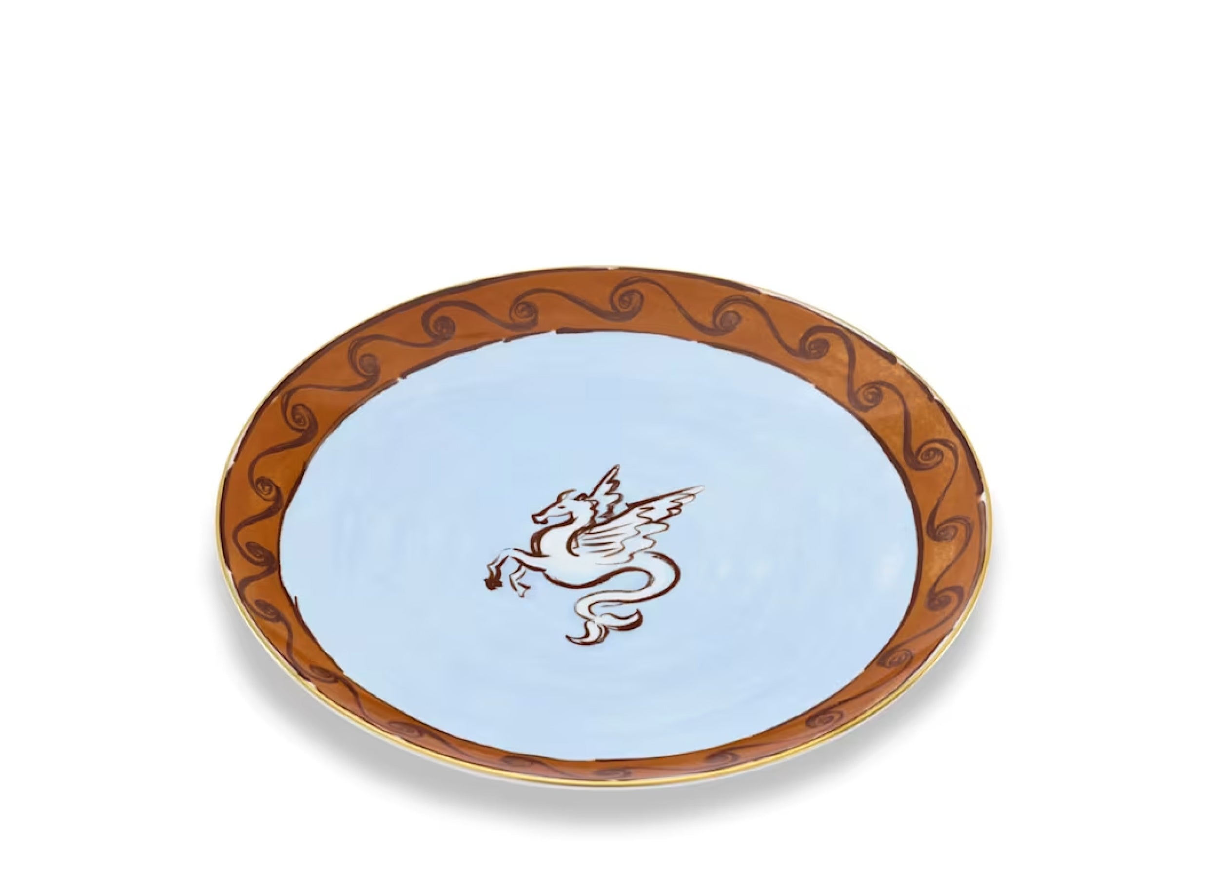 Il Viaggio di Nettuno Flat Charger Plate Terracotta