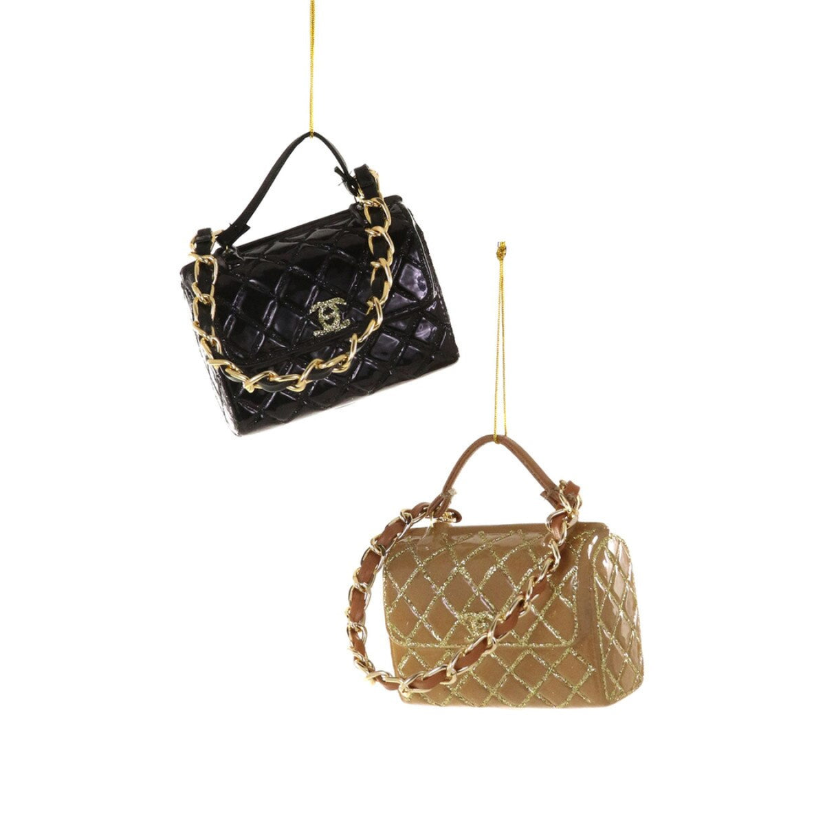 Luxe Handbags Black / Brown Ornament