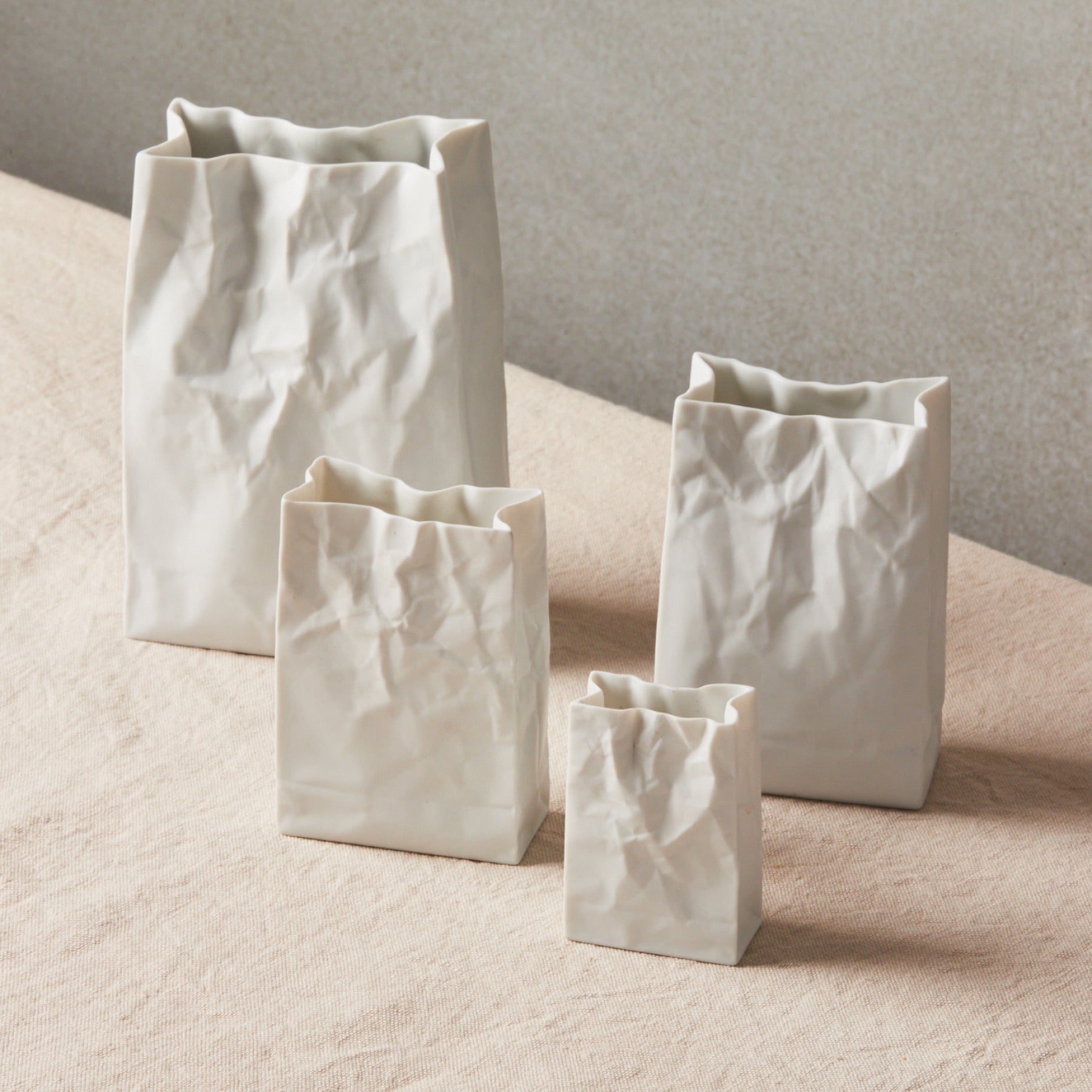 Crinkle Paper Bag Vase LL