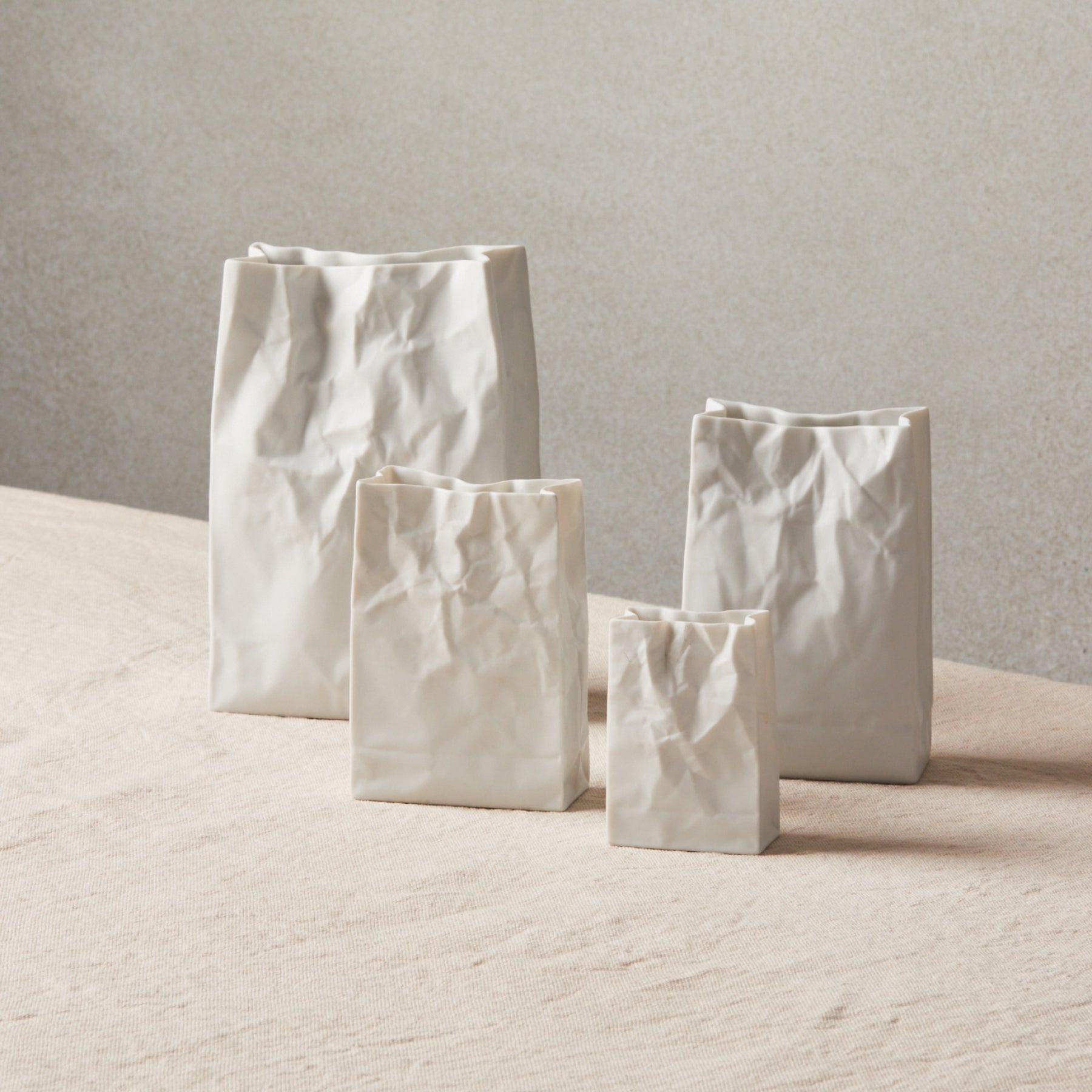 Crinkle Paper Bag Vase S