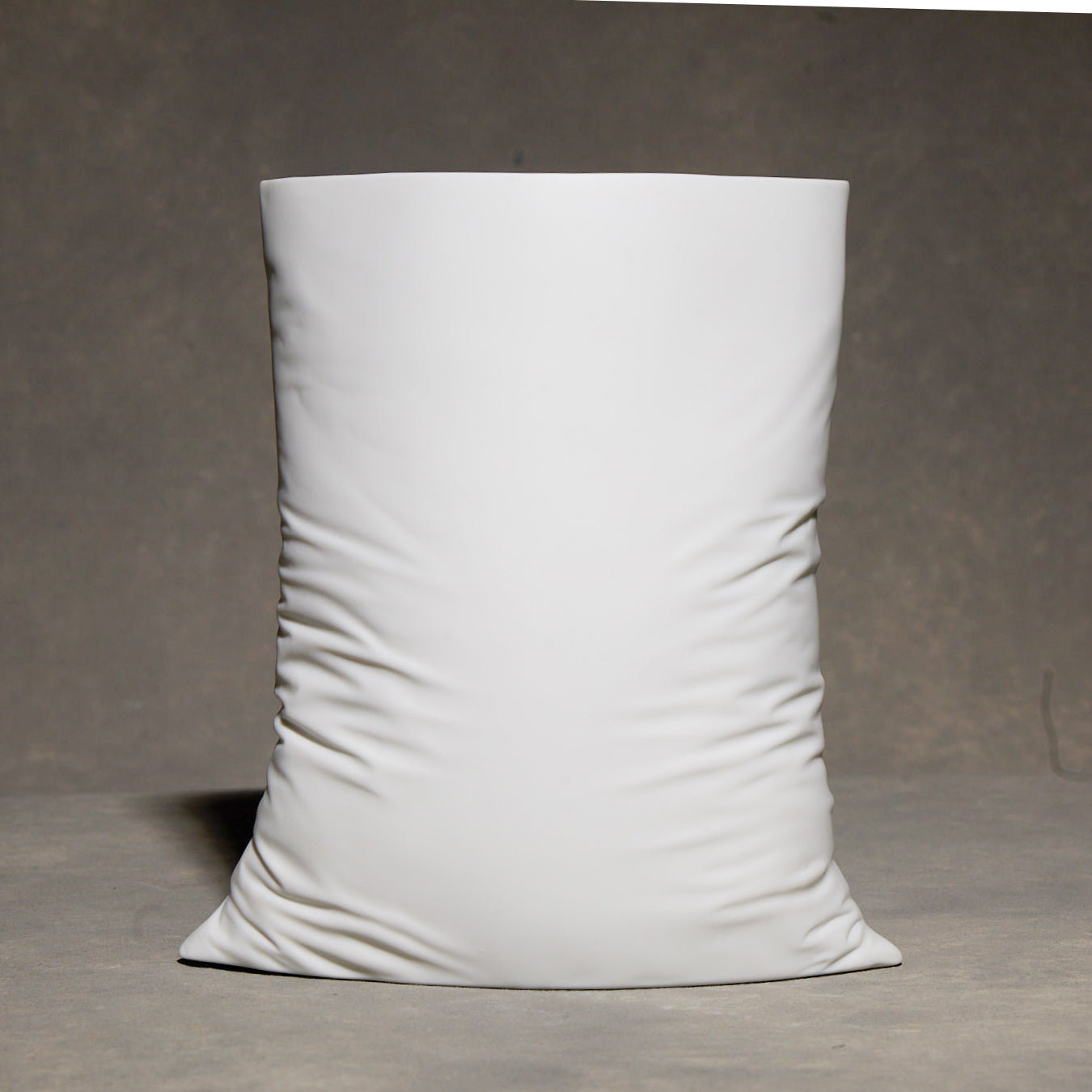 Crinkle Plastic Bag Vase
