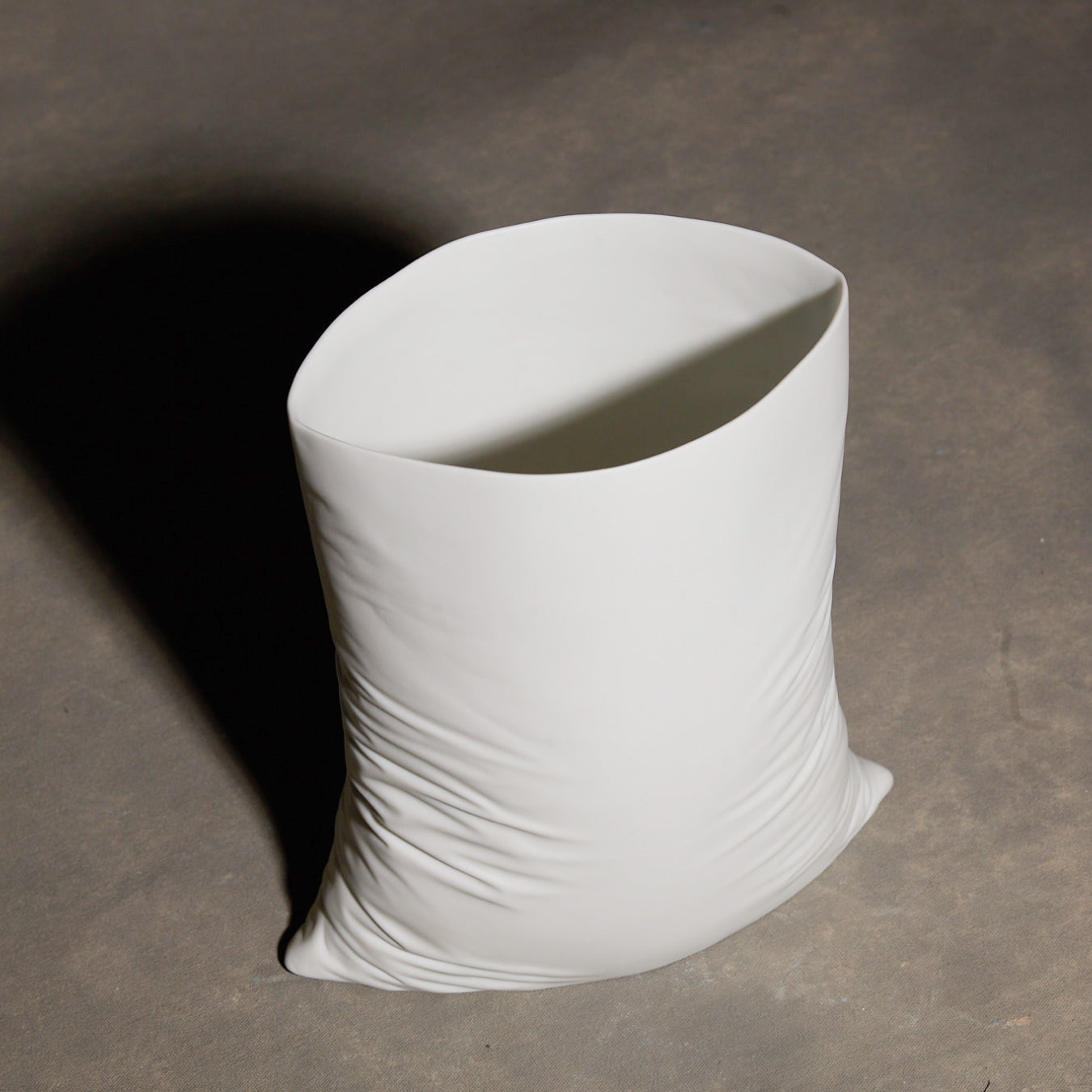 Crinkle Plastic Bag Vase