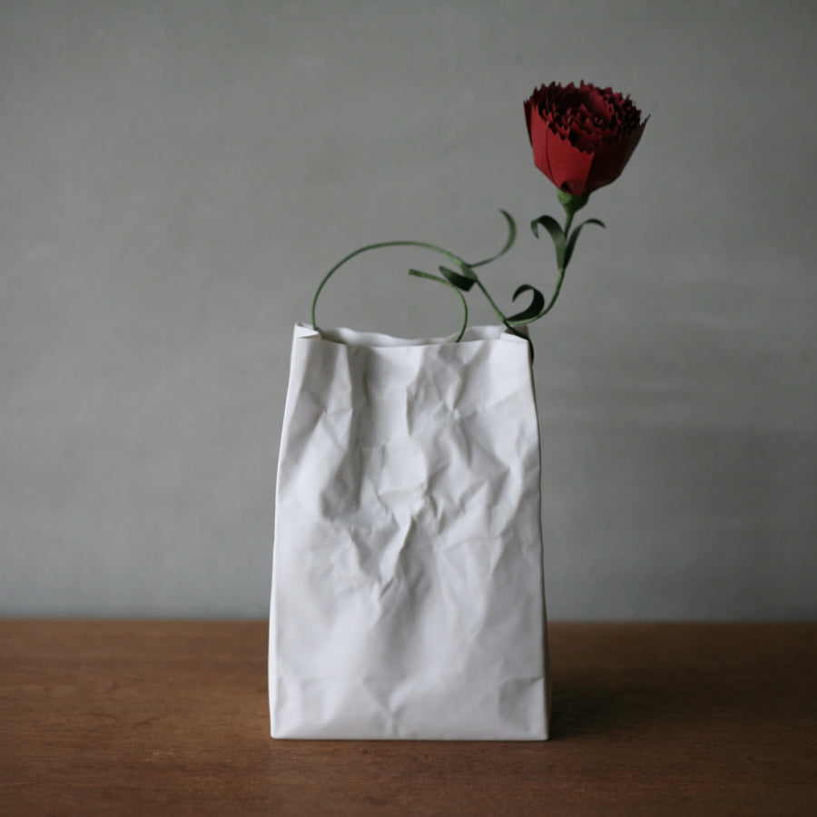 Crinkle Paper Bag Vase LL