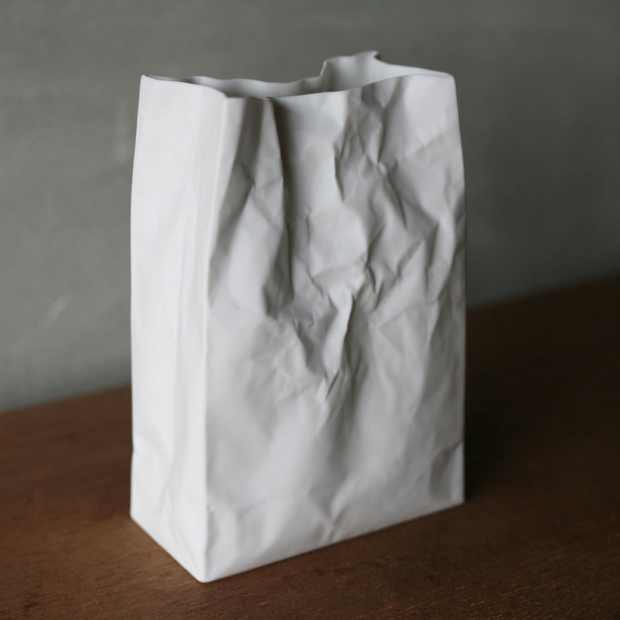 Crinkle Paper Bag Vase LL