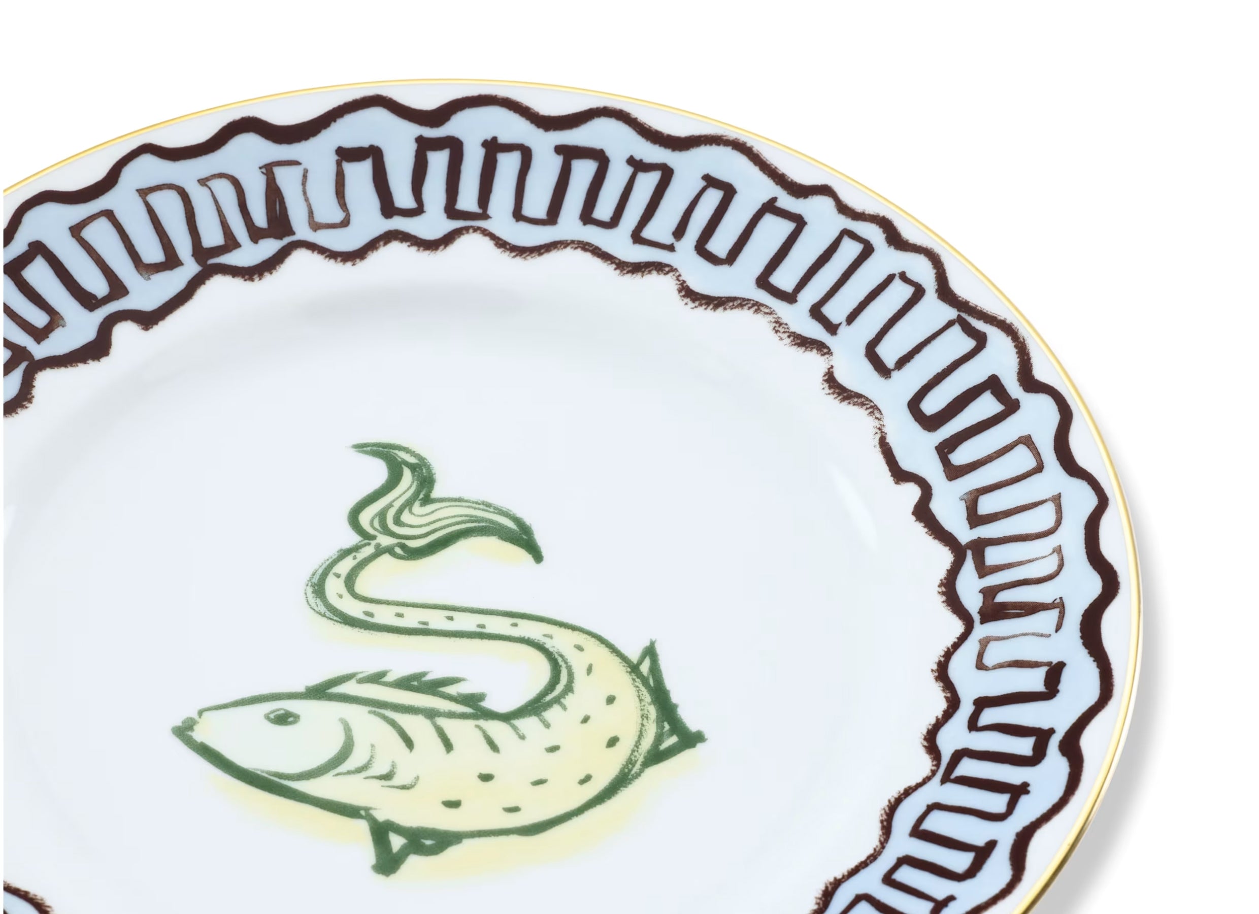 Il Viaggio di Nettuno Dessert Plate Sky Blue