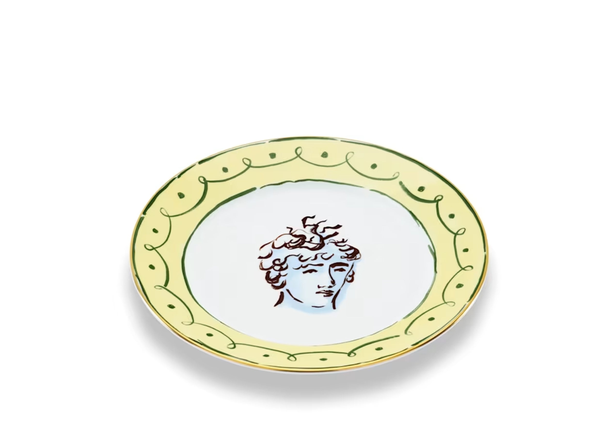 Il Viaggio di Nettuno Flat Dinner Plate Amalfi Lemon