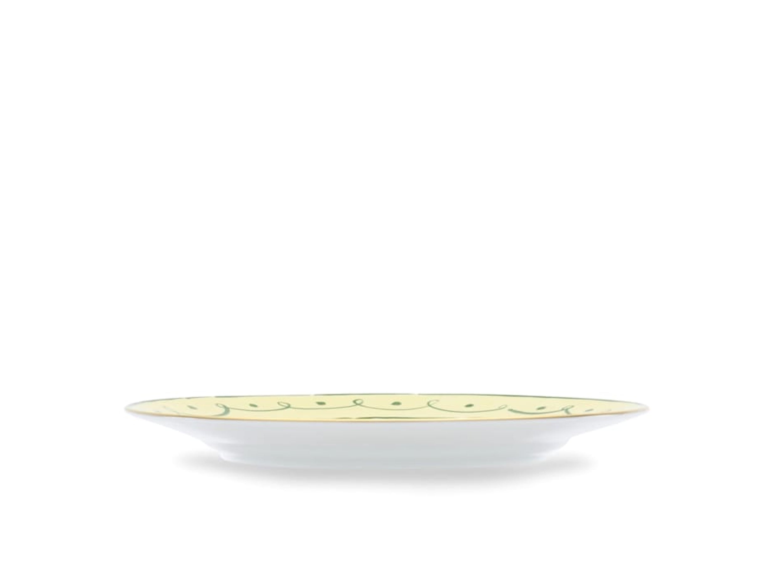 Il Viaggio di Nettuno Flat Dinner Plate Amalfi Lemon