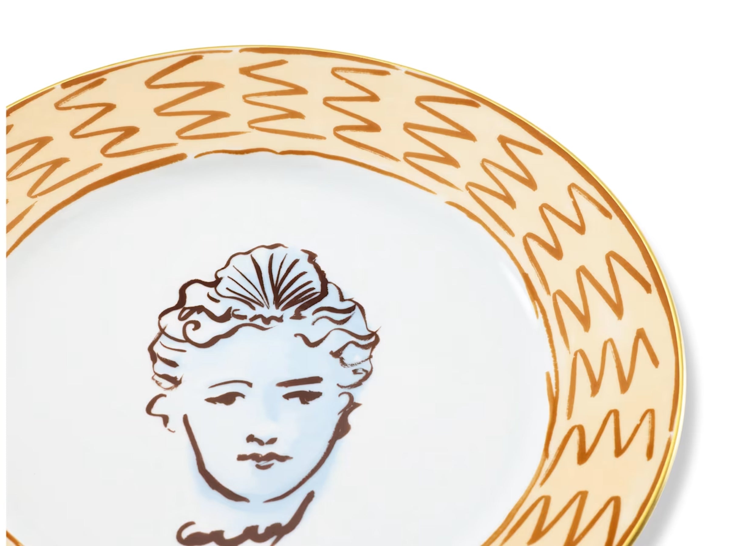 Il Viaggio di Nettuno Flat Dinner Plate Terracotta
