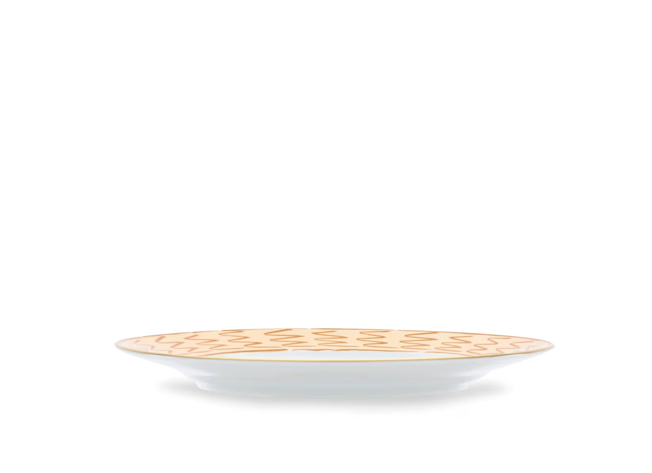 Il Viaggio di Nettuno Flat Dinner Plate Terracotta
