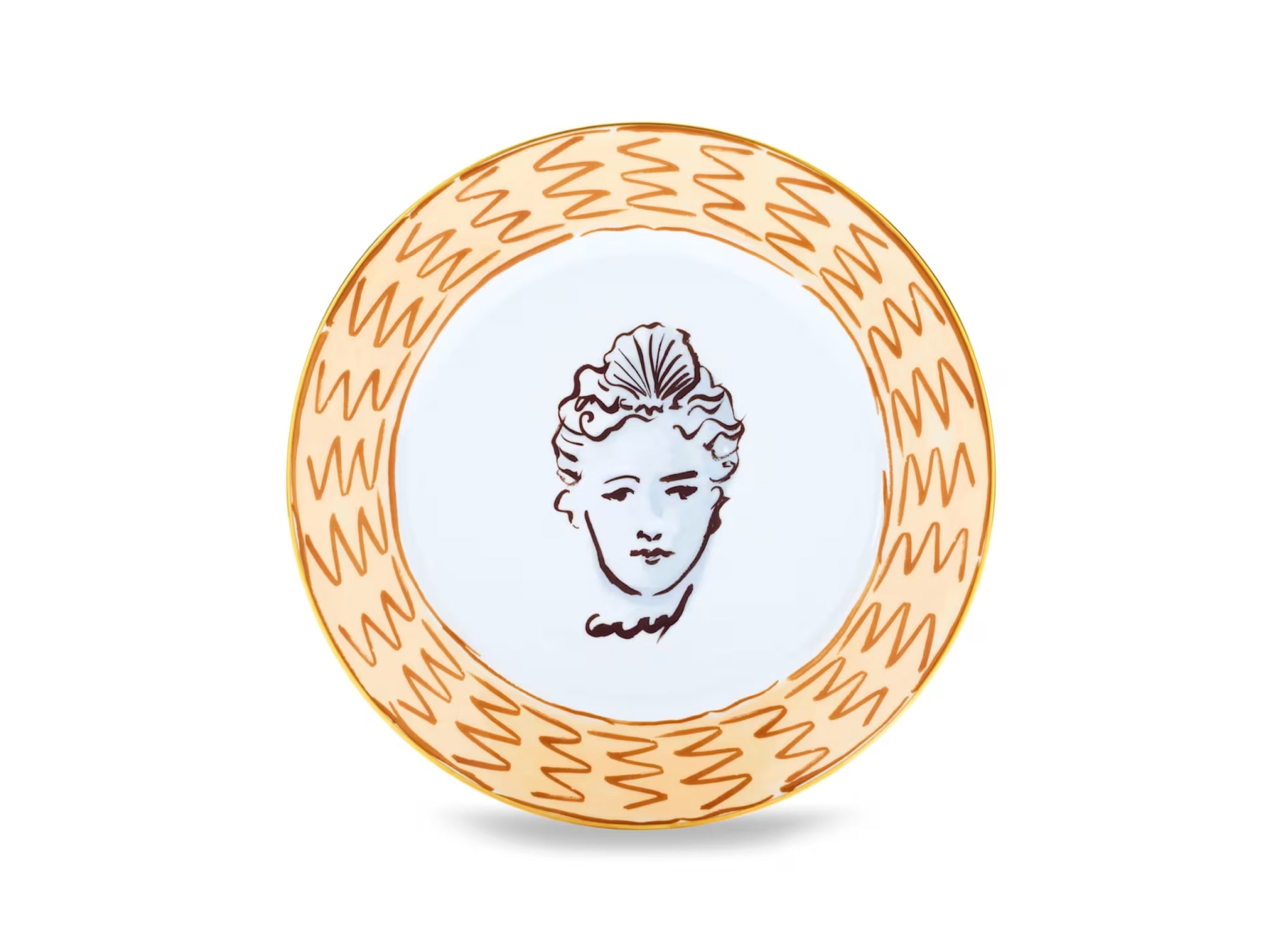 Il Viaggio di Nettuno Flat Dinner Plate Terracotta