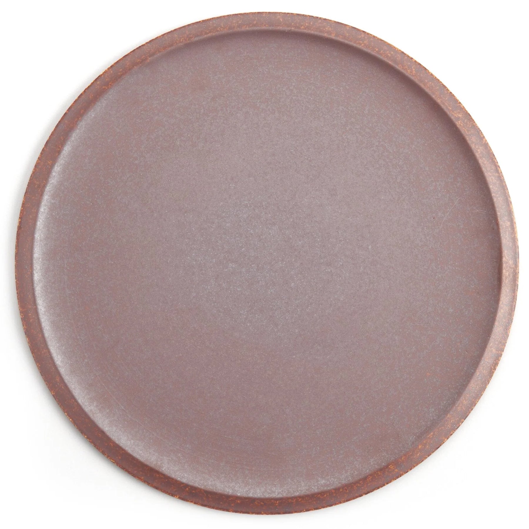 Flat Rim Plate - Iron Rust