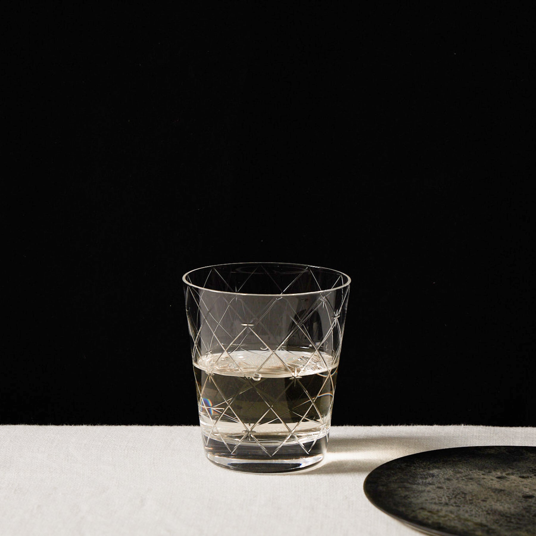 Haruya Hiroshima Crystal Rock Glass