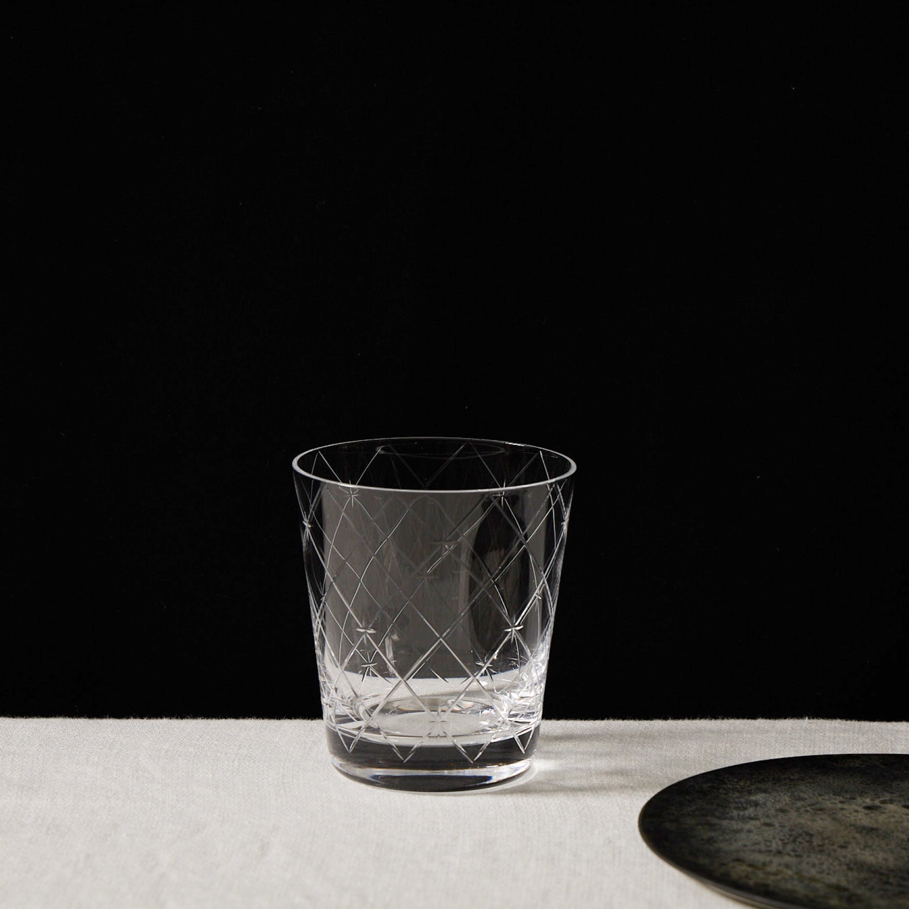 Haruya Hiroshima Crystal Rock Glass