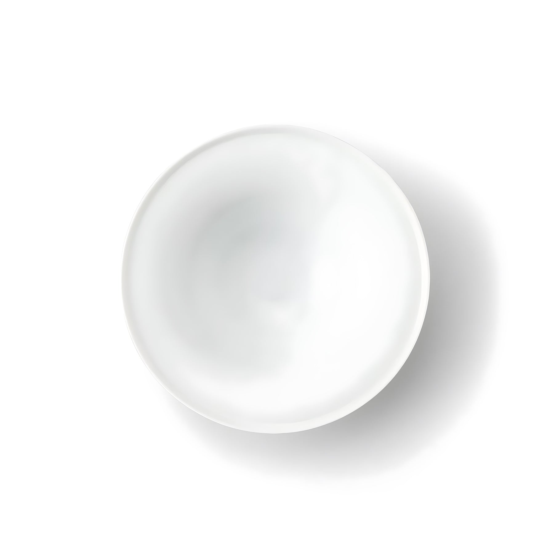 Bowl with Rim 7" - Glazed White