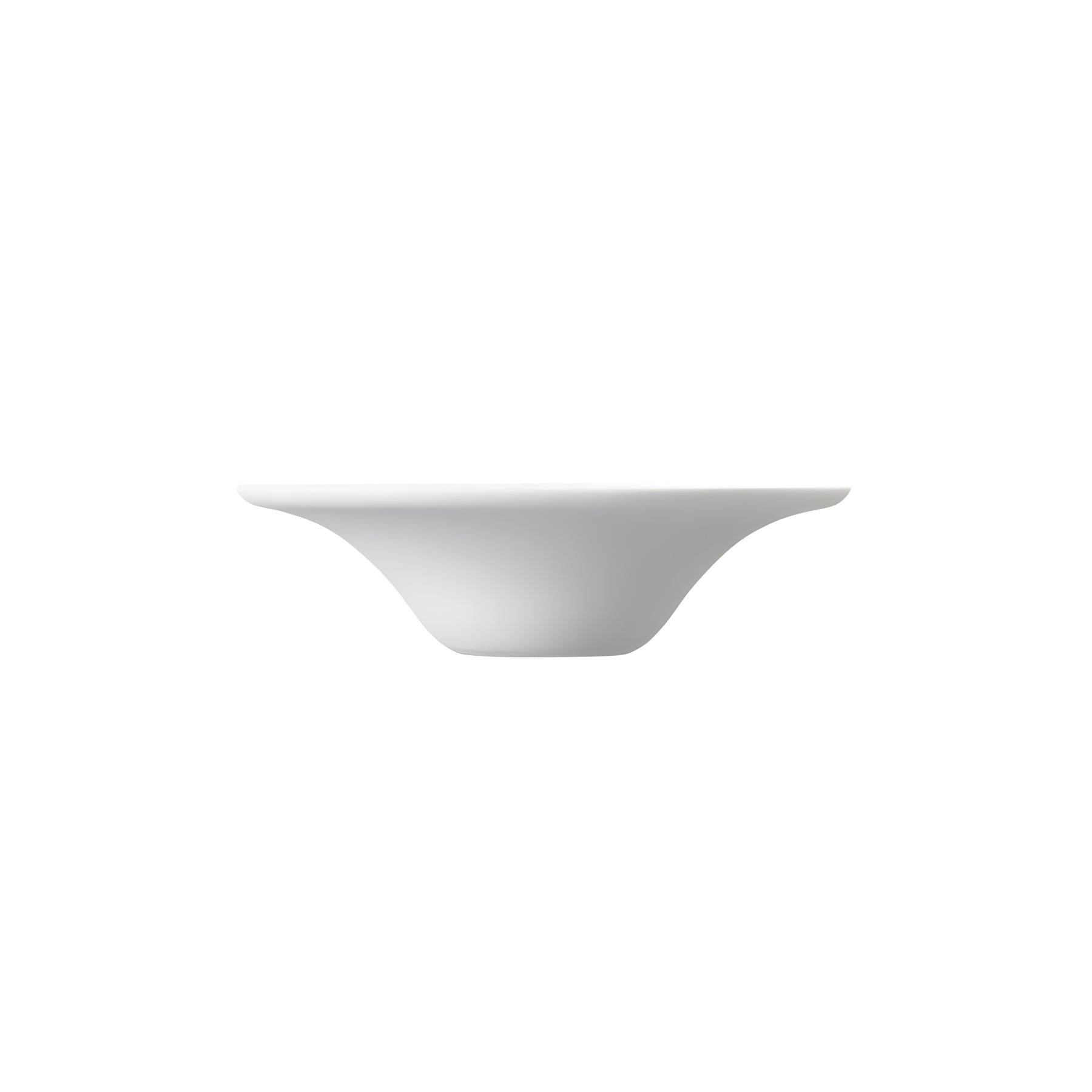 Bowl with Rim 7" - Glazed White