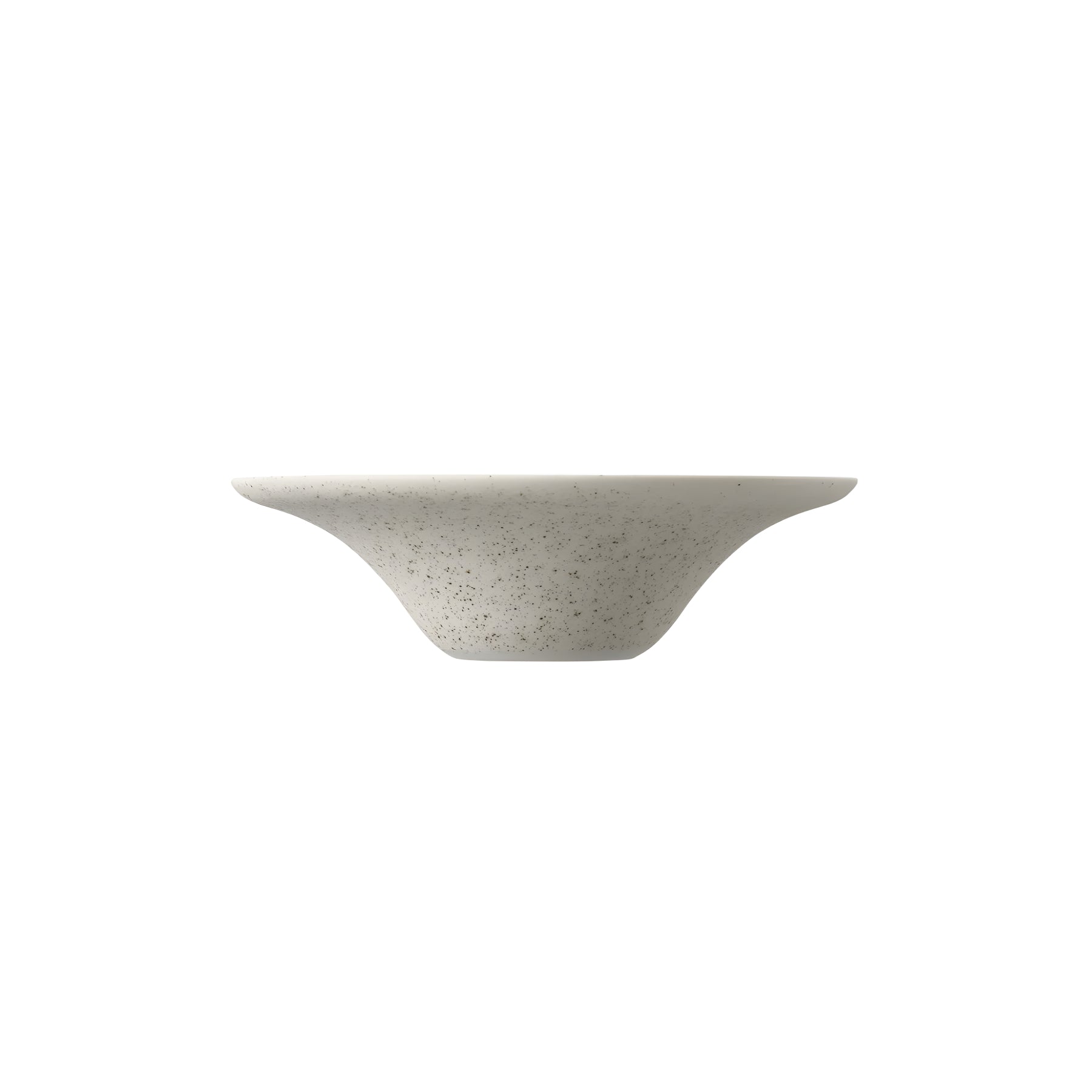 Bowl with Rim 7" - Nashiji White