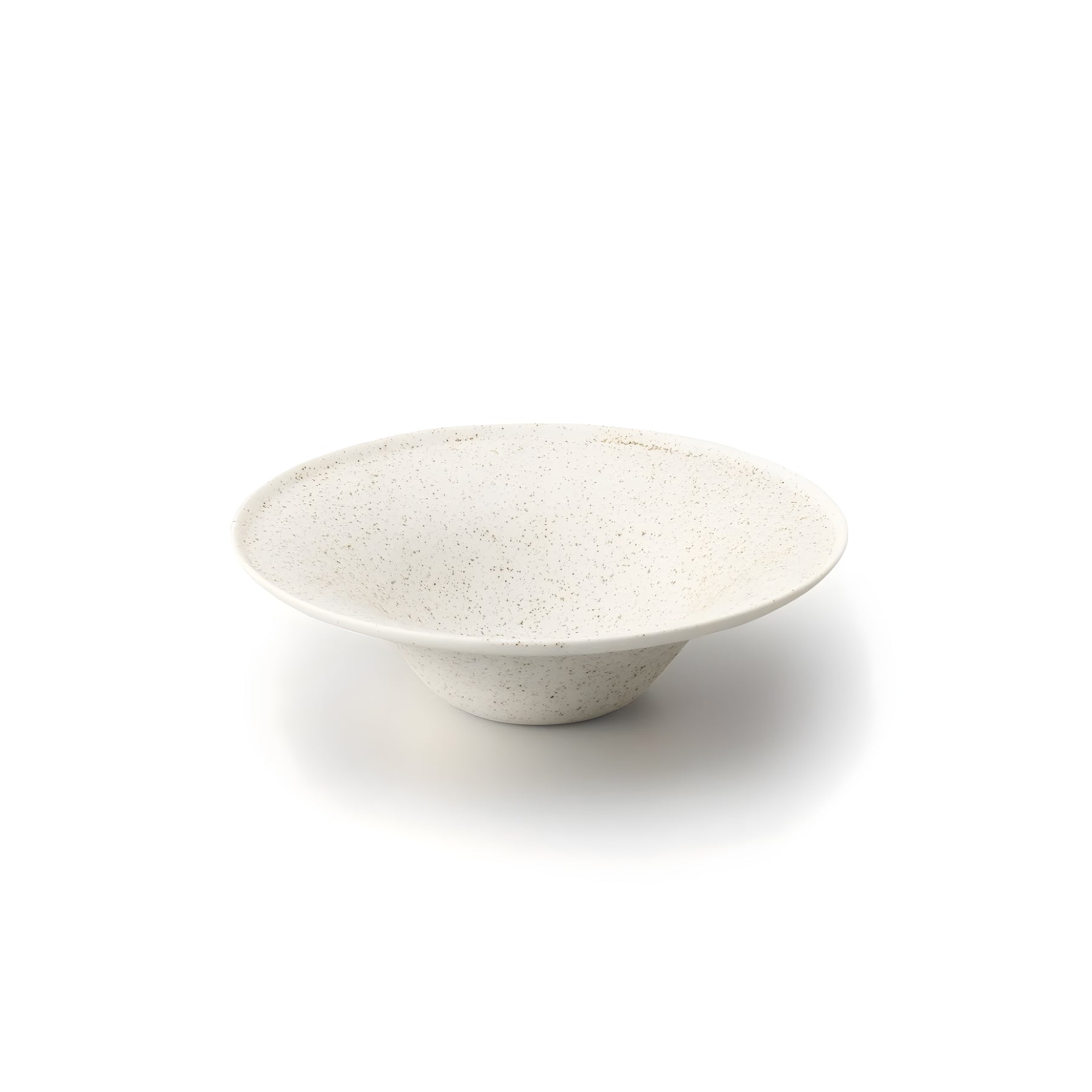 Bowl with Rim 7" - Nashiji White