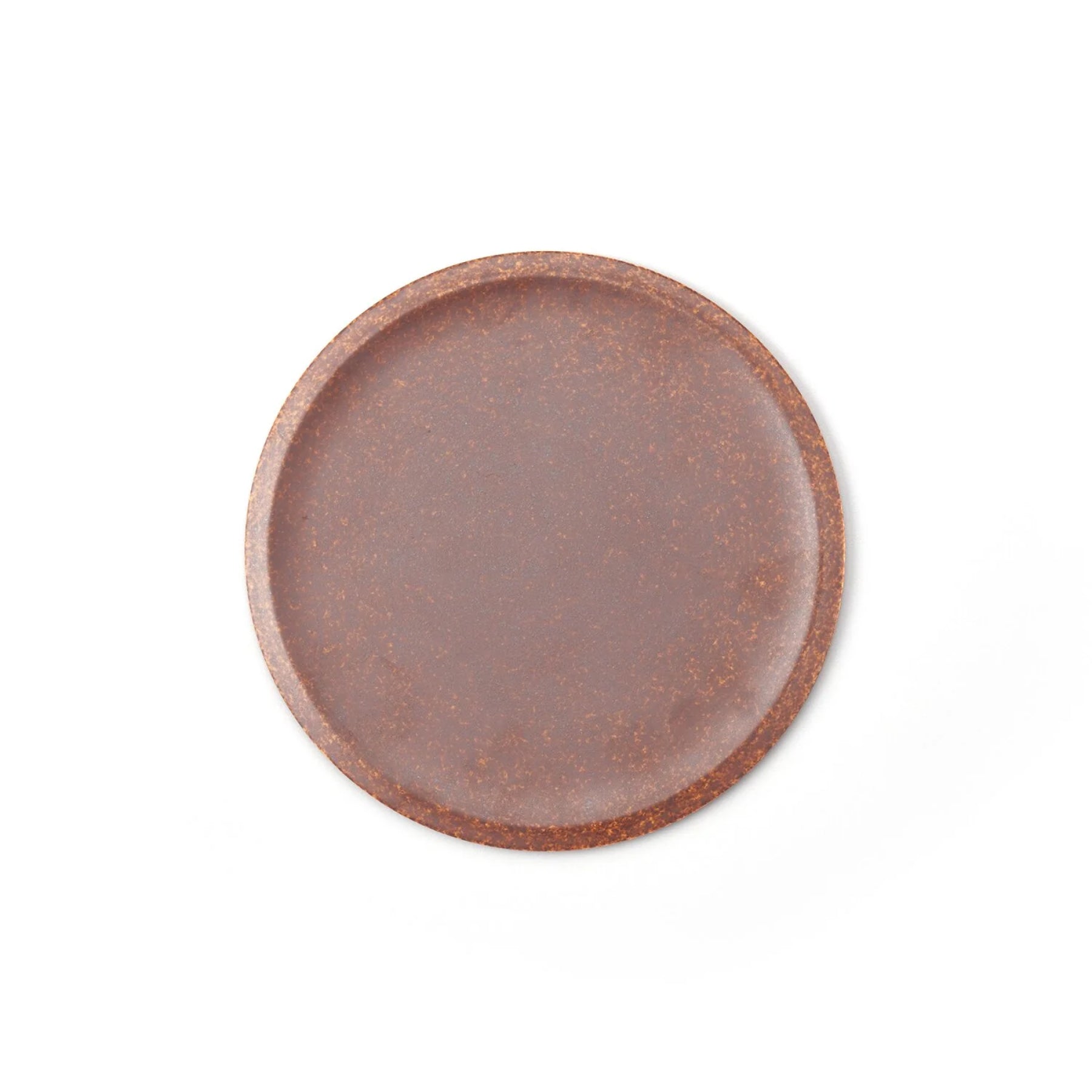 Flat Rim Plate - Iron Rust