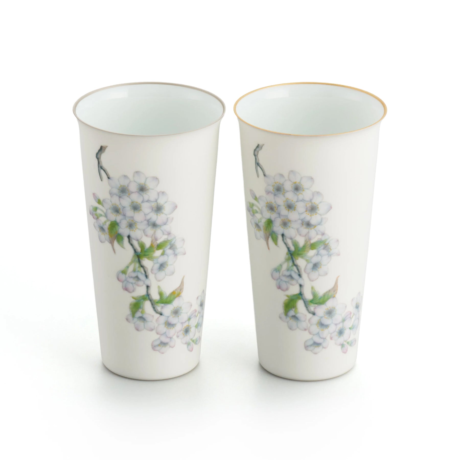 Tumbler - Cherry Blossoms Gold