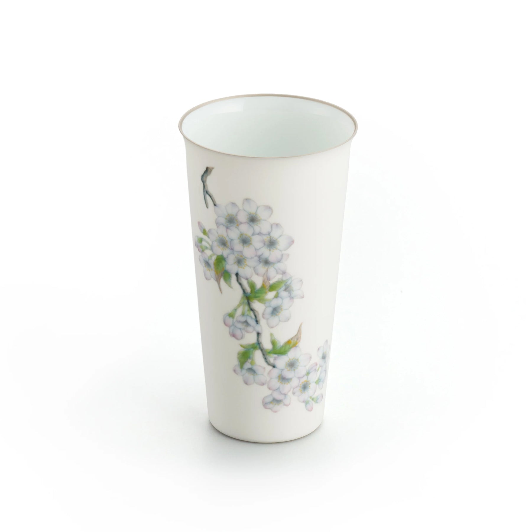 Tumbler - Cherry Blossoms Silver