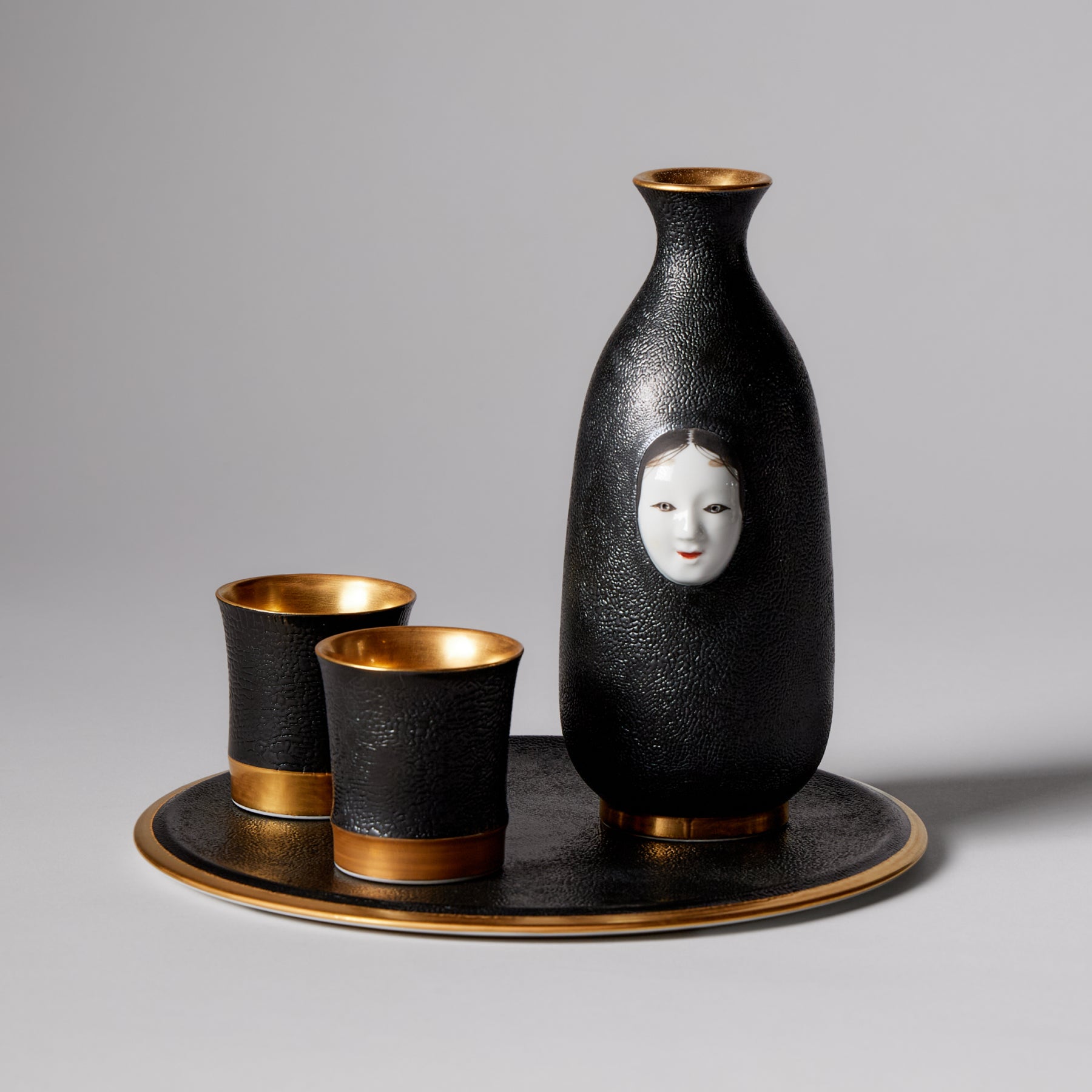 Cuir Otafuku Sake Set