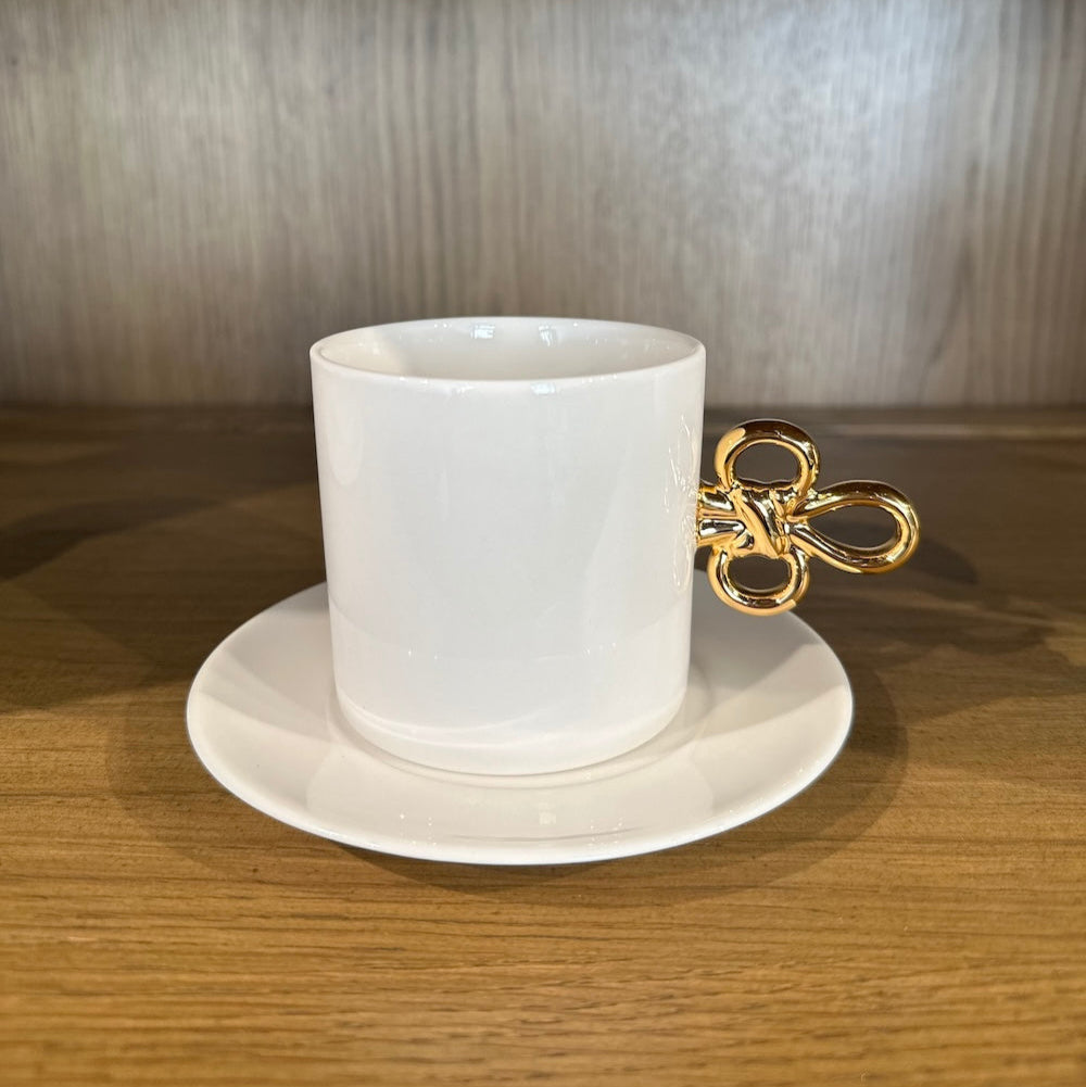 Guidorae Knot Coffee Cup & Saucer