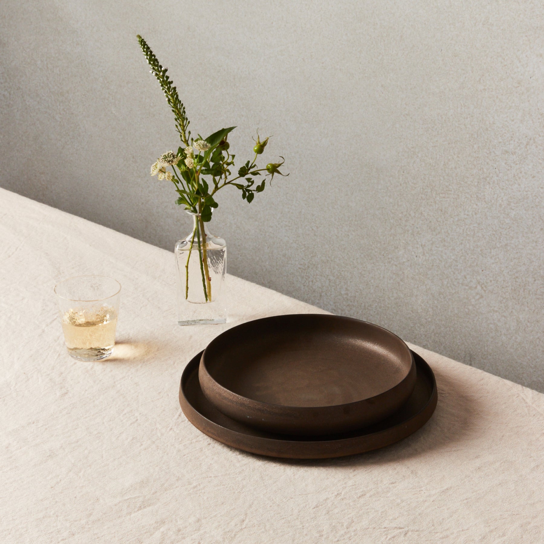 Patina Dinnerware Collection Copper Brown