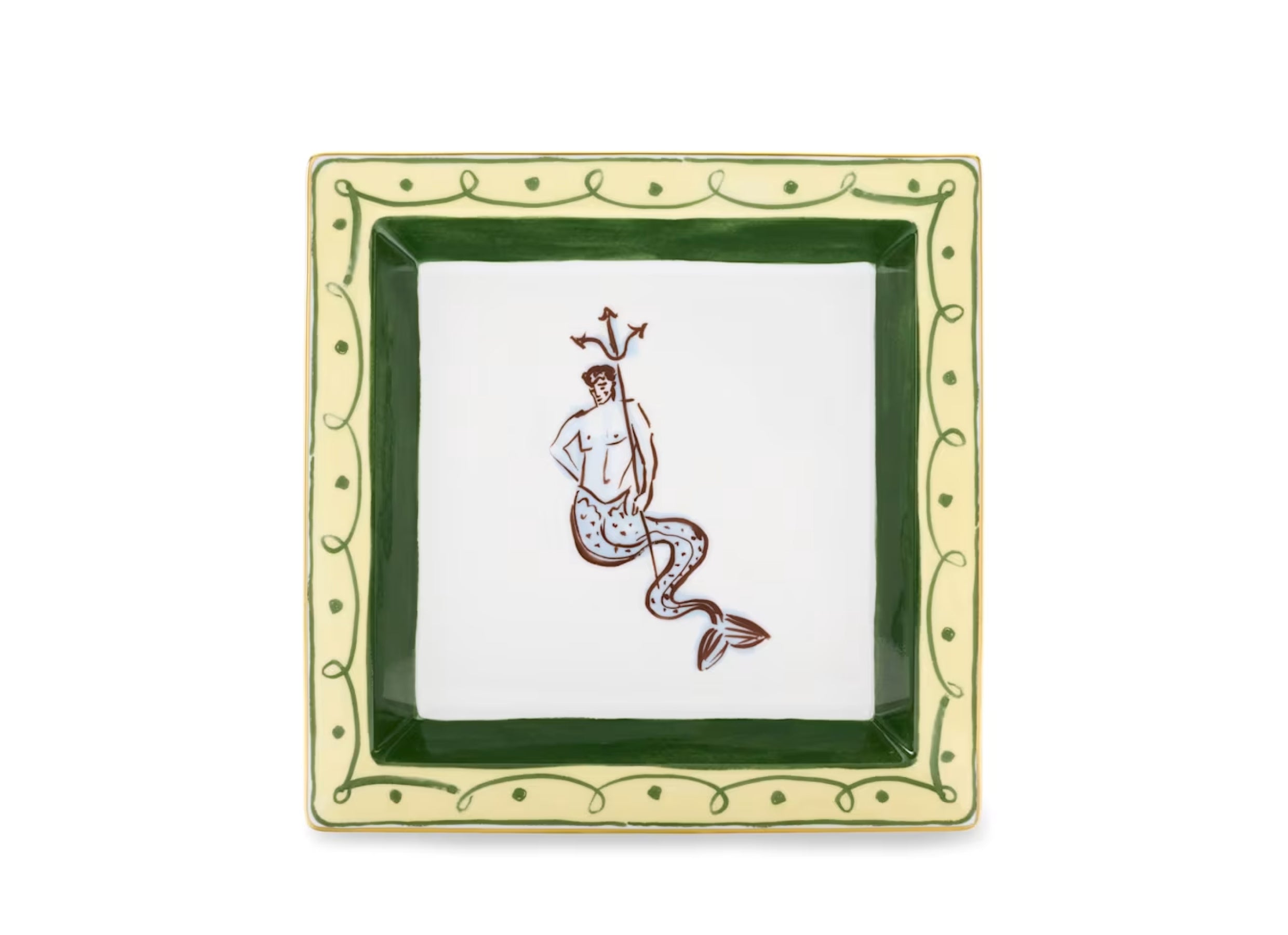 Il Viaggio di Nettuno Large Square Change Tray Amalfi Lemon